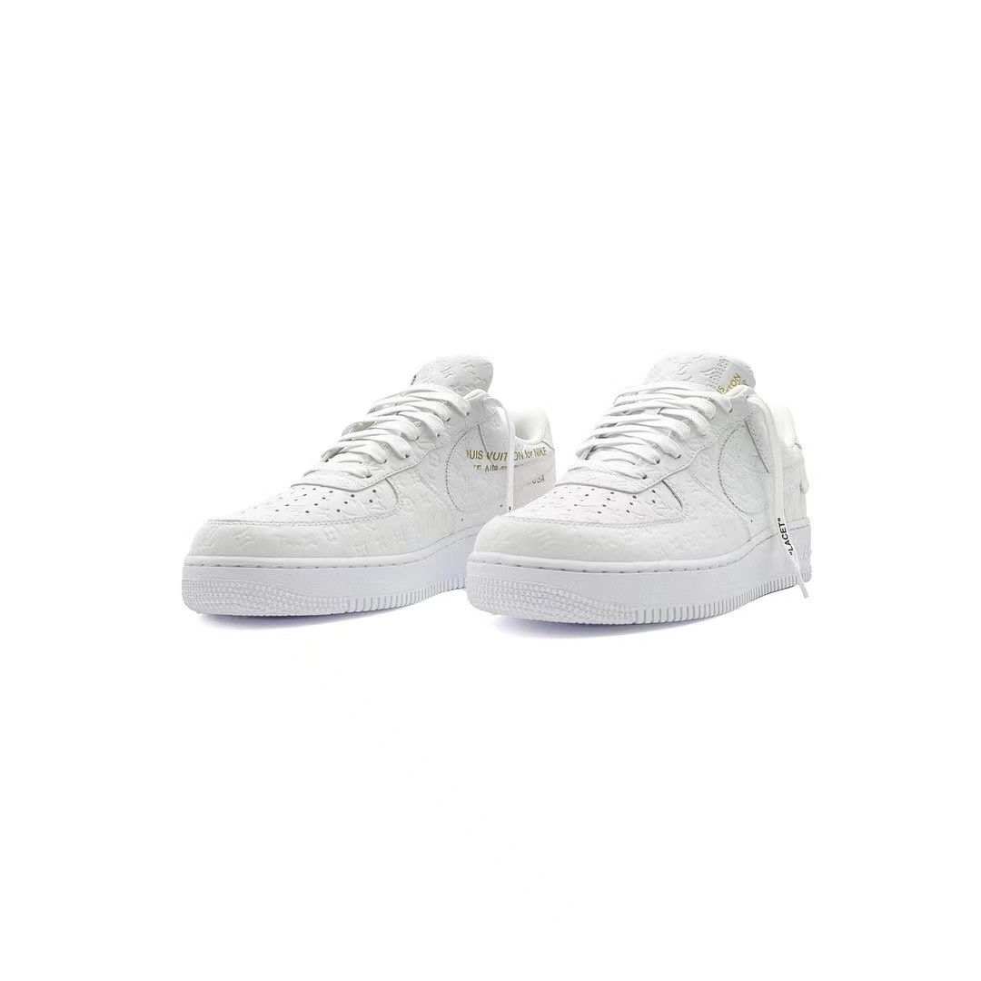 Louis Vuitton Louis Vuitton X Nike Air Force 1 Low Top Lace-Up Sneakers Size US 8 / EU 41 - 2 Thumbnail