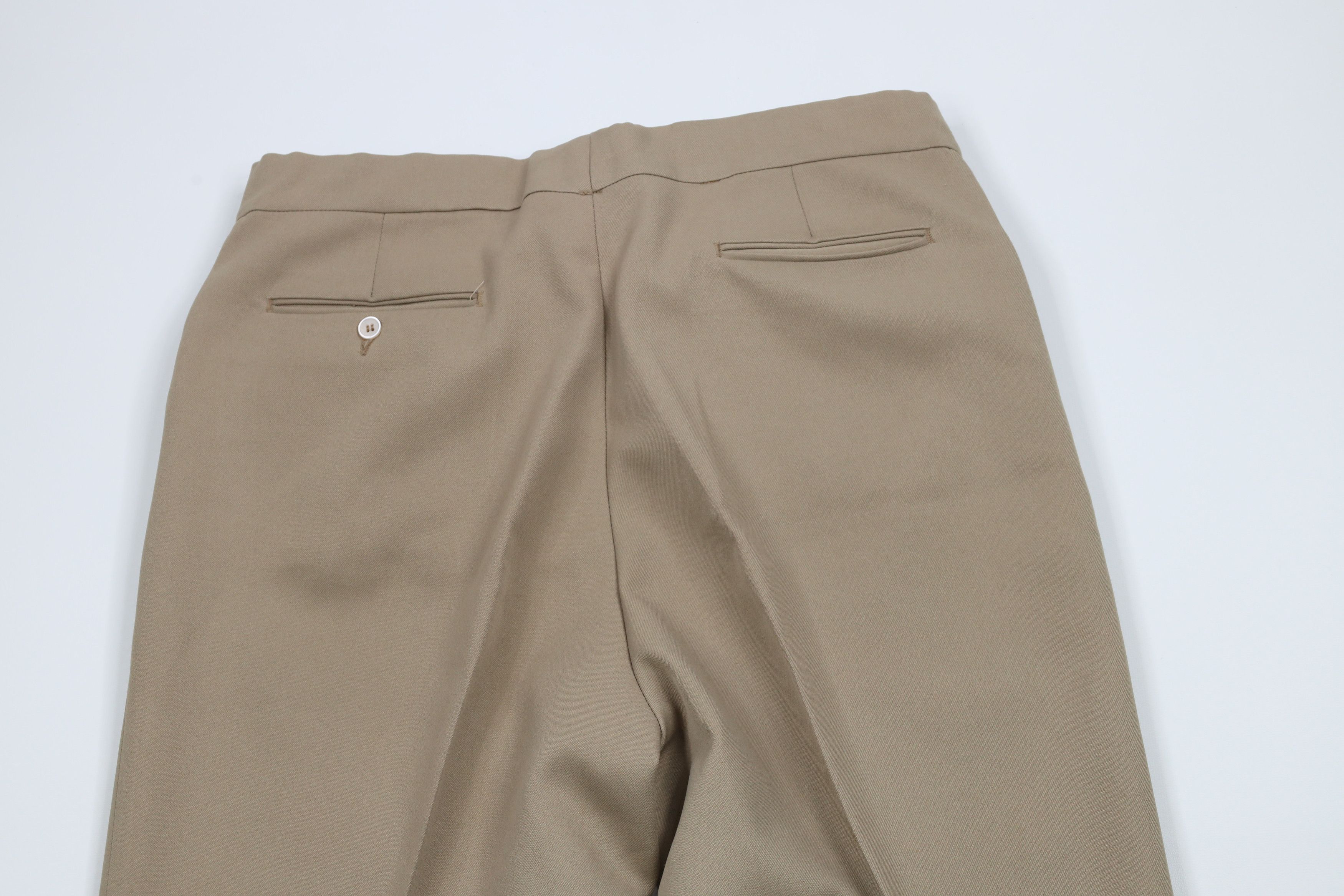 Vintage Vintage 70s Streetwear Flared Wide Leg Chino Pants Beige USA Size US 34 / EU 50 - 10 Thumbnail