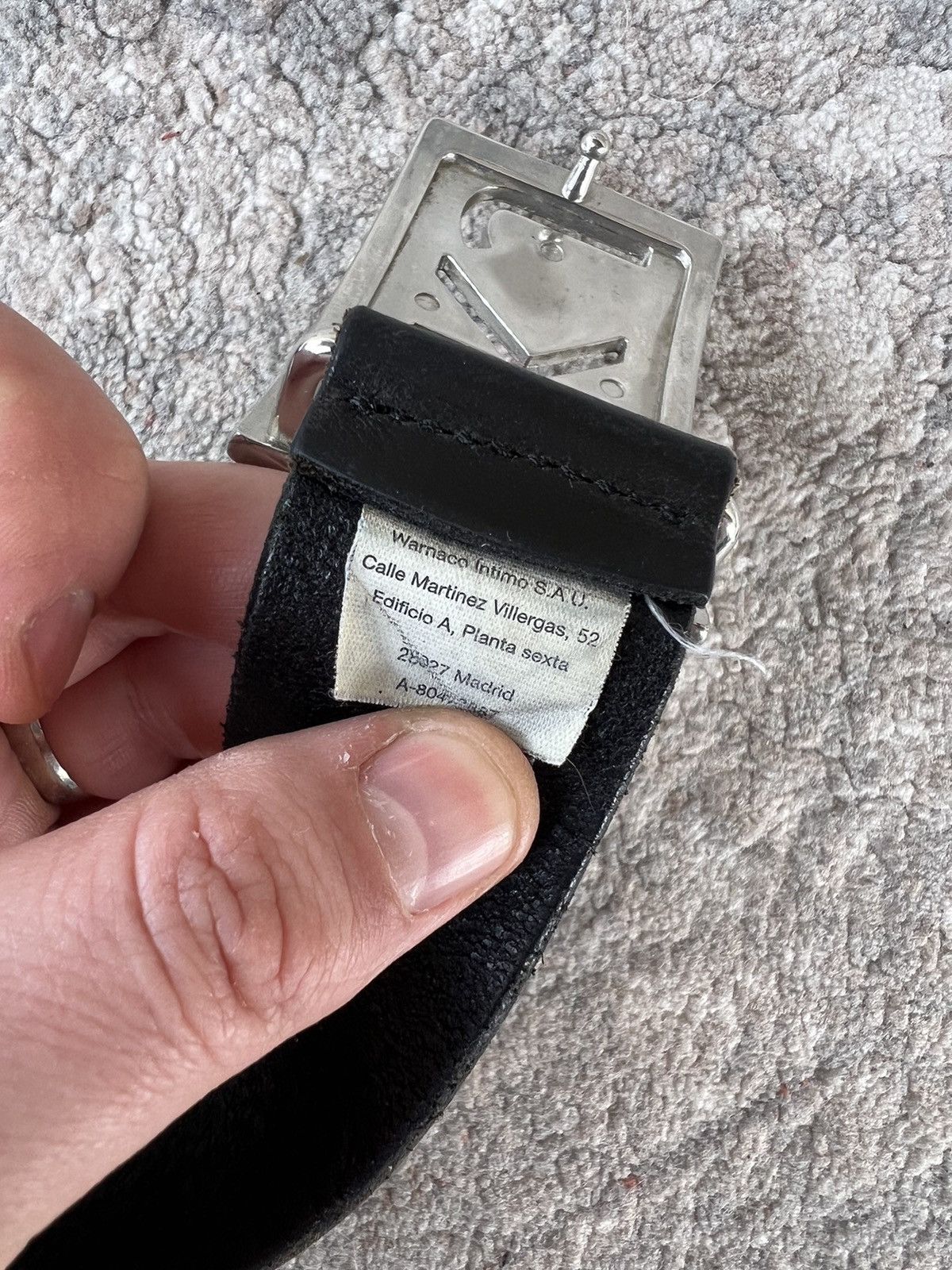 Calvin Klein × Vintage Vintage Calvin Klein Jeans Leather Belt Size ONE SIZE - 4 Thumbnail