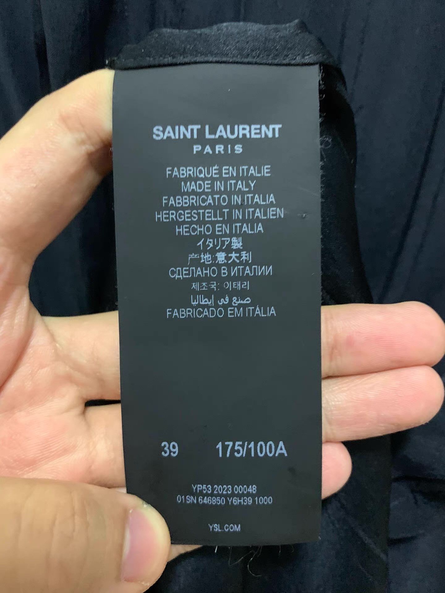 Saint Laurent Paris Saint Laurent SLP 23FW Q12 Size US L / EU 52-54 / 3 - 6 Thumbnail