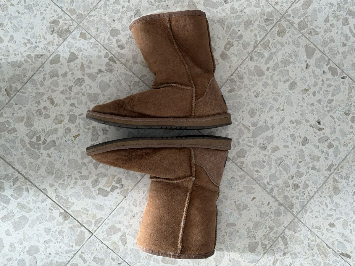 Ugg UGG Auzland Sheepskin Mid Calf Boots Brown Suede Fur Lined Size US 9 / IT 39 - 4 Thumbnail