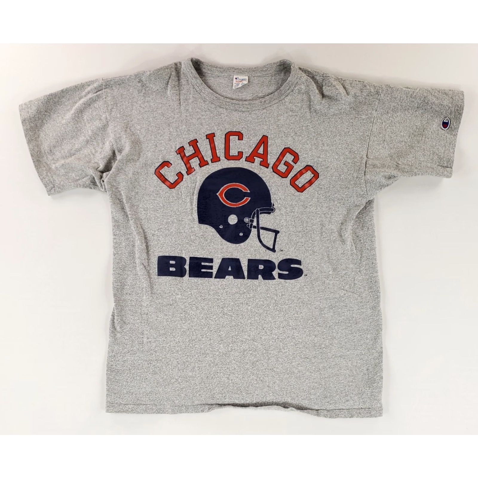 Champion VINTAGE Champion Chicago Bears T Shirt Heavyweight 80s Single Stitch Mens XL Gray Bears Champion Mens XL Shirt Size US XL / EU 56 / 4 - 2 Thumbnail