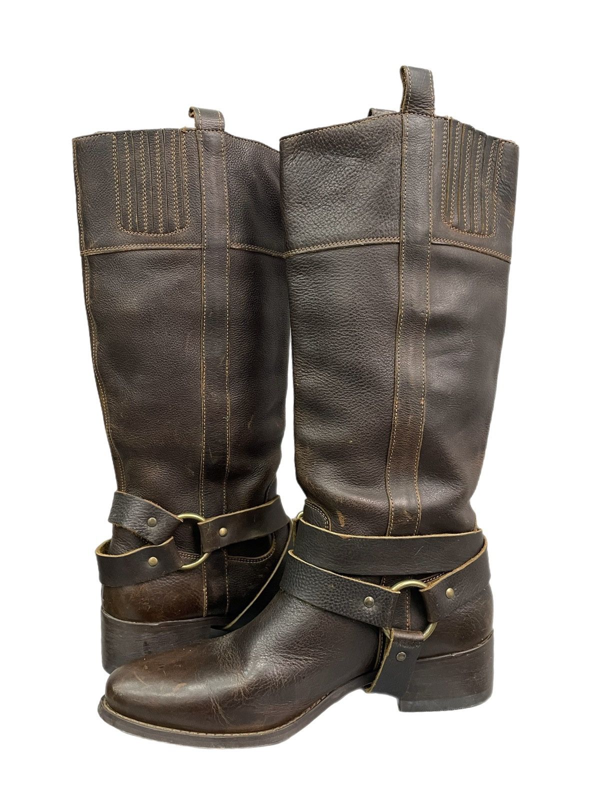 Wrangler Vintage Brown Tall Leather wrangler 90s Boots Western Size US 7.5 / EU 40-41 - 6 Thumbnail
