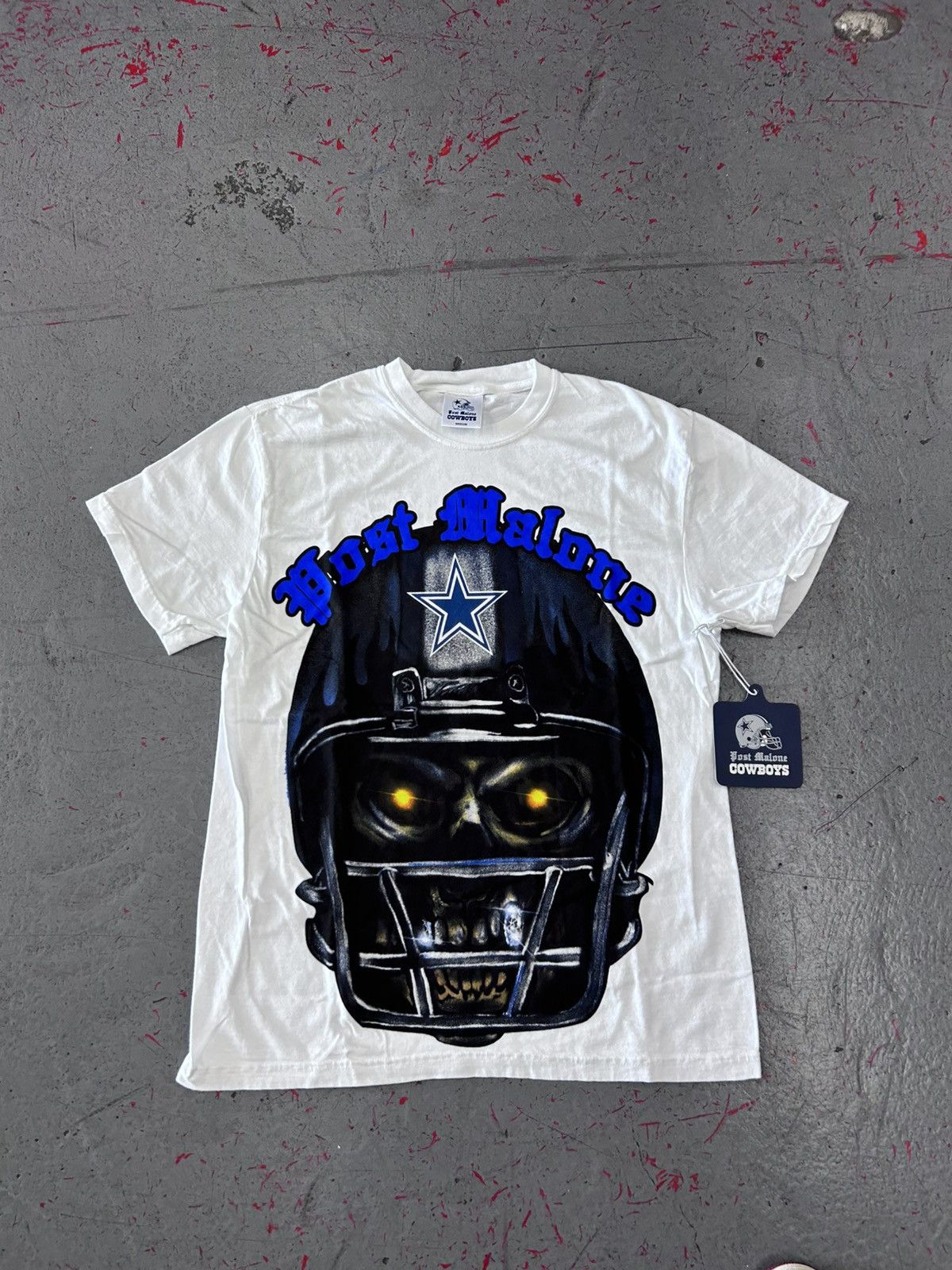 Cowboy Equipment × Rap Tees Post Malone Dallas Cowboys Skeleton Shirt Size Medium NEW Size US M / EU 48-50 / 2 - 1 Thumbnail
