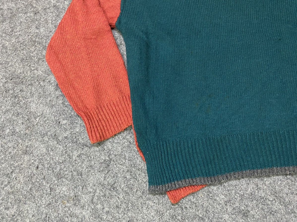 Issey Miyake Mercibeaucop Issey Miyake 2Tone Wool Knitwear Size ONE SIZE - 8 Thumbnail