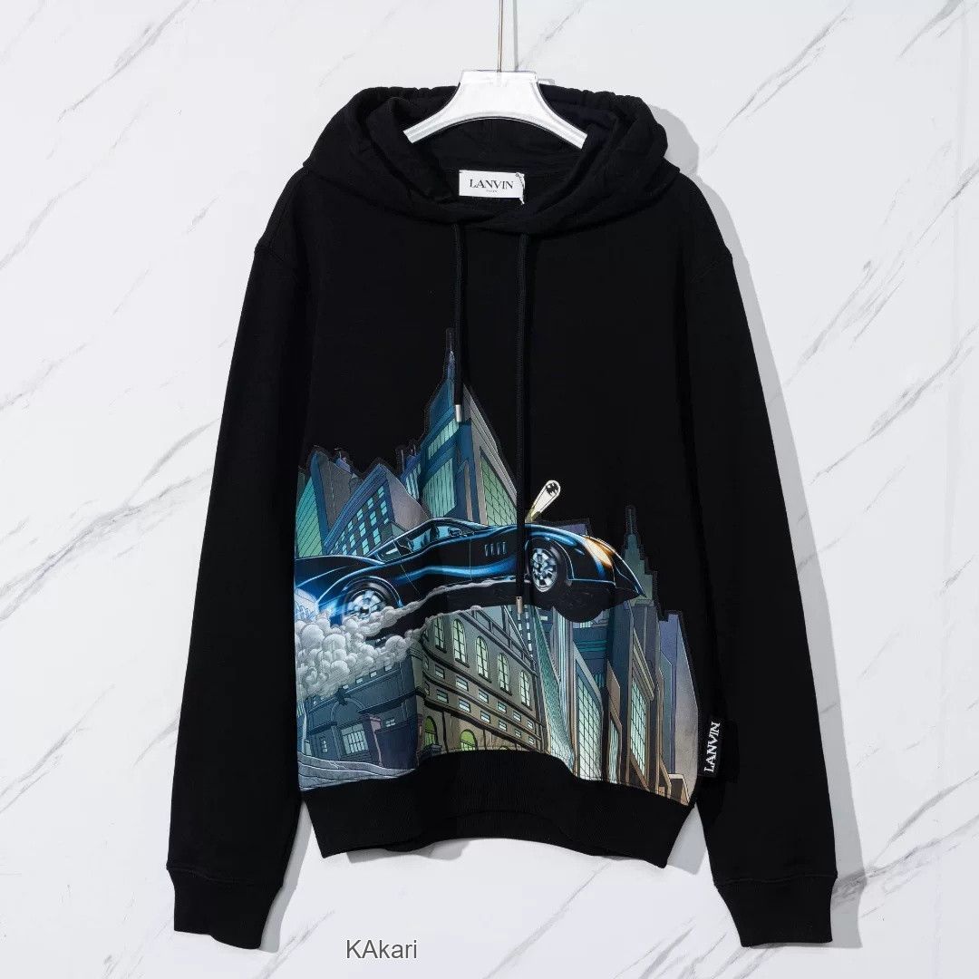 Lanvin Lanvin Batman Men's Printed Sweatshirt Size US M / EU 48-50 / 2 - 1 Thumbnail