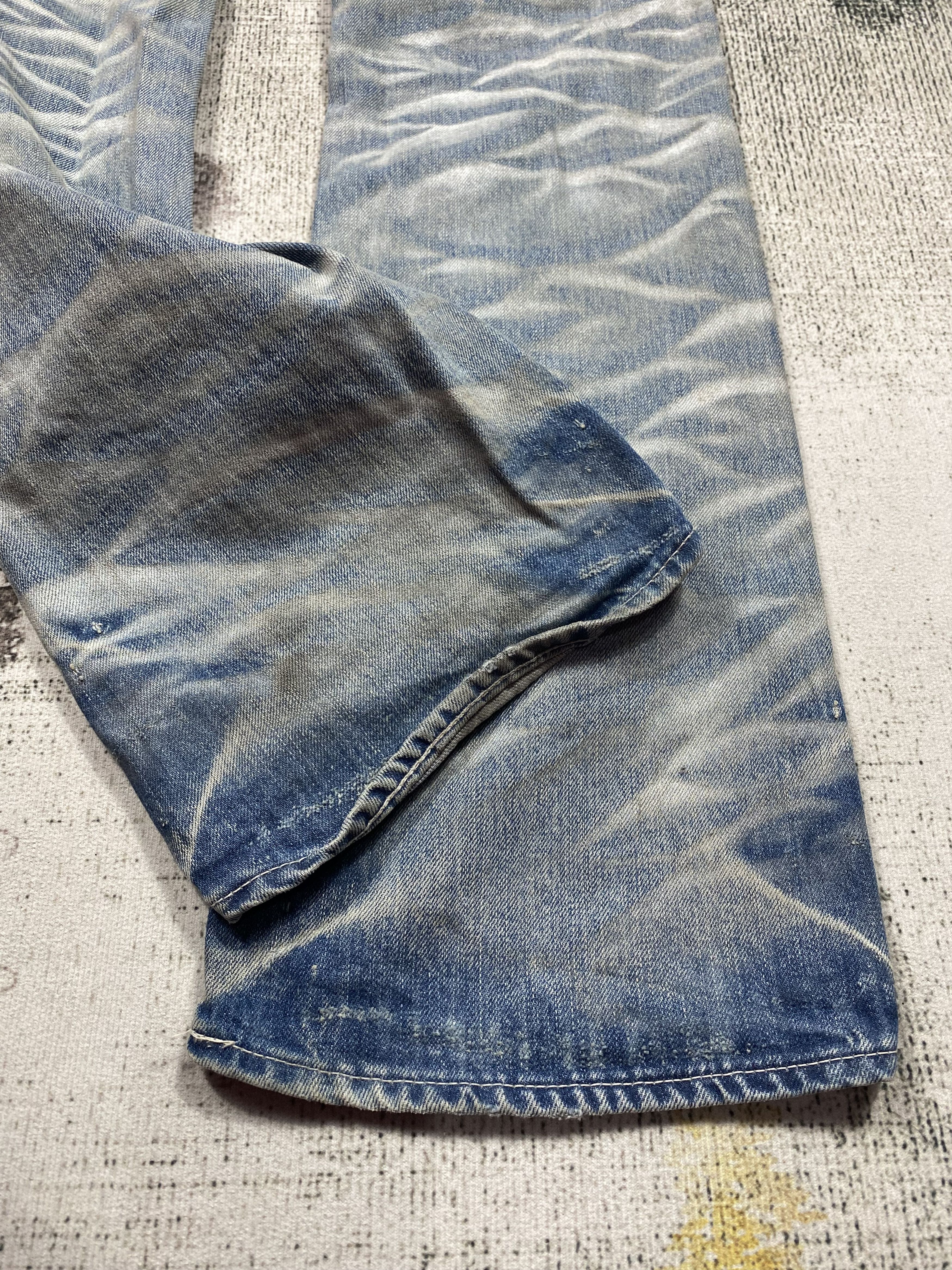 Japanese Brand RARE🔥Japanese Flare Bootcut Honeycomb Faded Low Rise Size US 32 / EU 48 - 15 Thumbnail