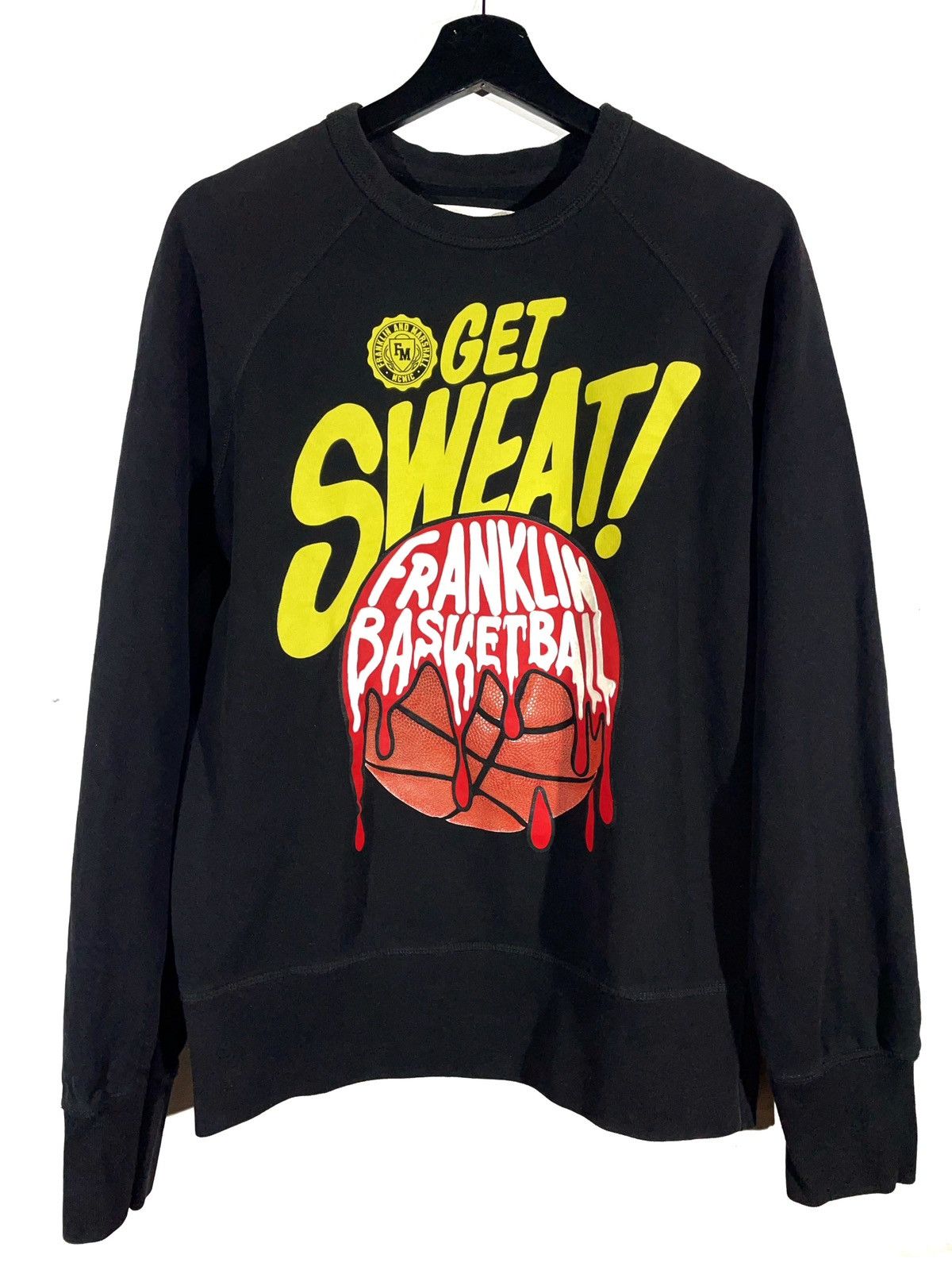 Franklin & Marshall Franklin Marshall Black Sweatshirt Big Logo Italy Size S Size US S / EU 44-46 / 1 - 1 Thumbnail