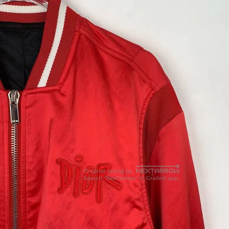 Dior Dior Red Nylon Men's Bomber Jacket . Size US S / EU 44-46 / 1 - 3 Thumbnail