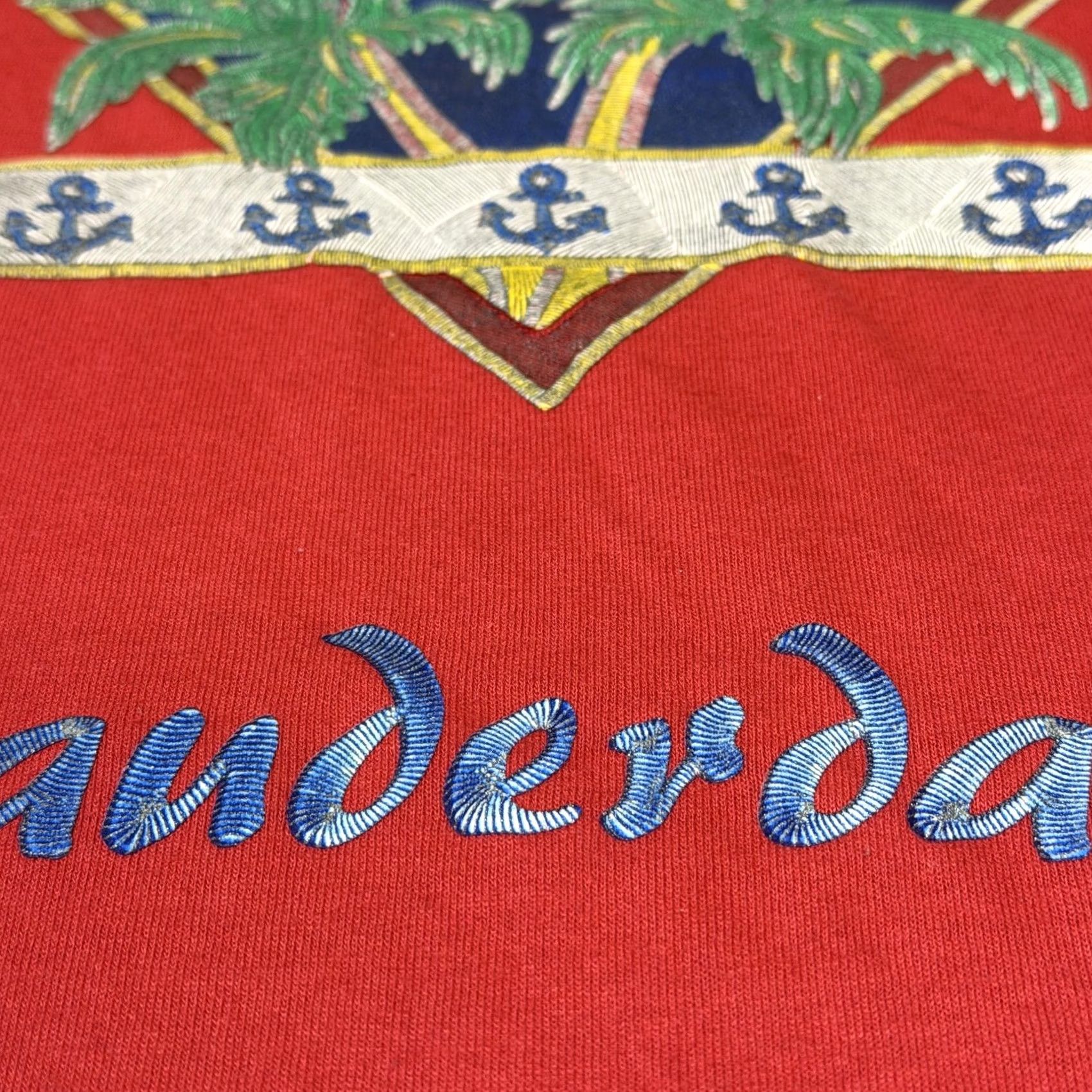 Hanes VINTAGE Hanes Shirt Mens 2XL Red Ft Lauderdale FL Palm Trees Embroidered 90s Size US XXL / EU 58 / 5 - 5 Thumbnail