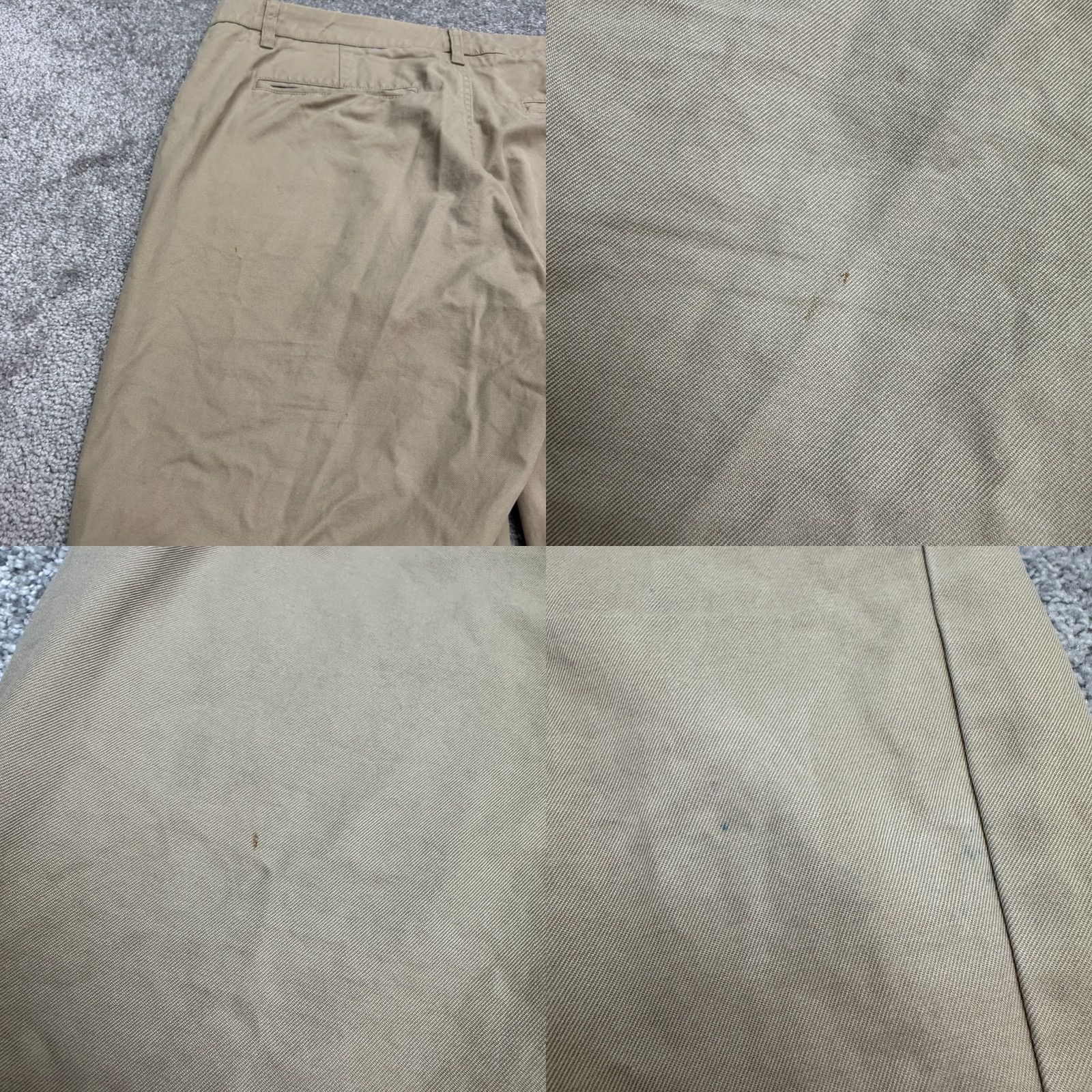 Bonobos Bonobos Straight Leg Cotton Chino Pants Mens 35x34 Brown Khaki Flat Front Casual Regular Size US 35 - 8 Thumbnail