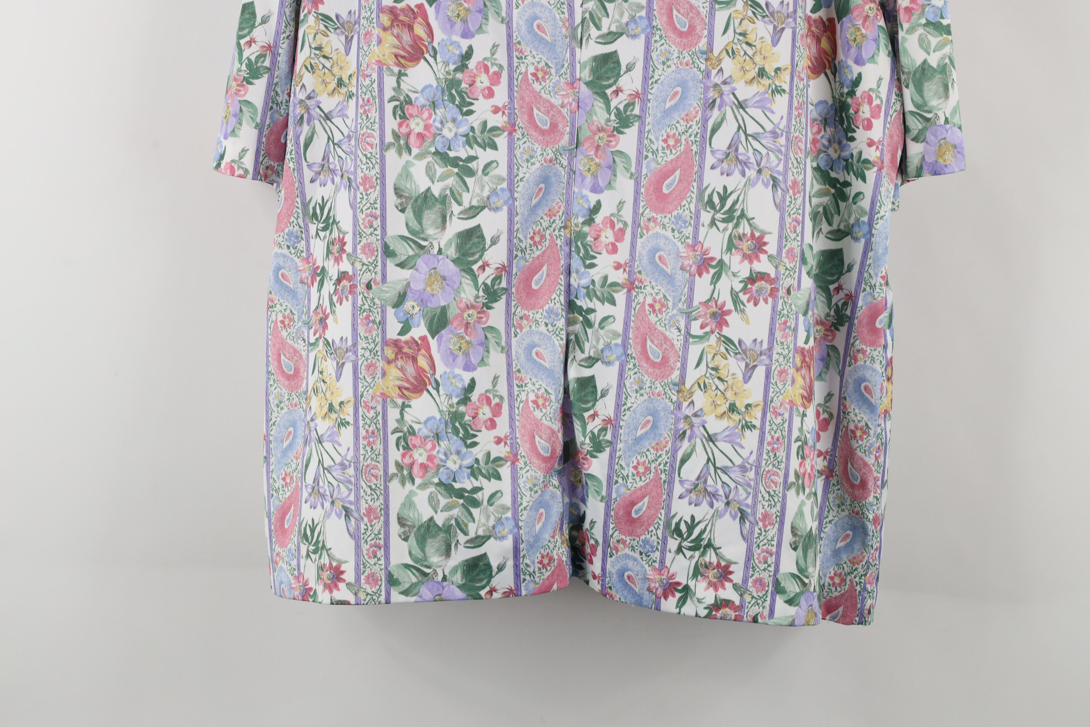 Vintage Vintage 90s Streetwear Flower Ruffle Knit Shirt Blouse USA Size L / US 10 / IT 46 - 12 Thumbnail