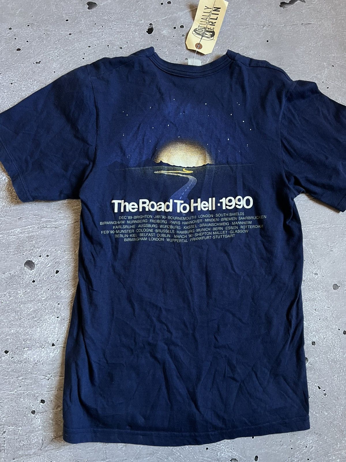 Other Vintage 1990 Chris Rea Concert T-Shirt Road To Hell Size S Size US S / EU 44-46 / 1 - 11 Thumbnail