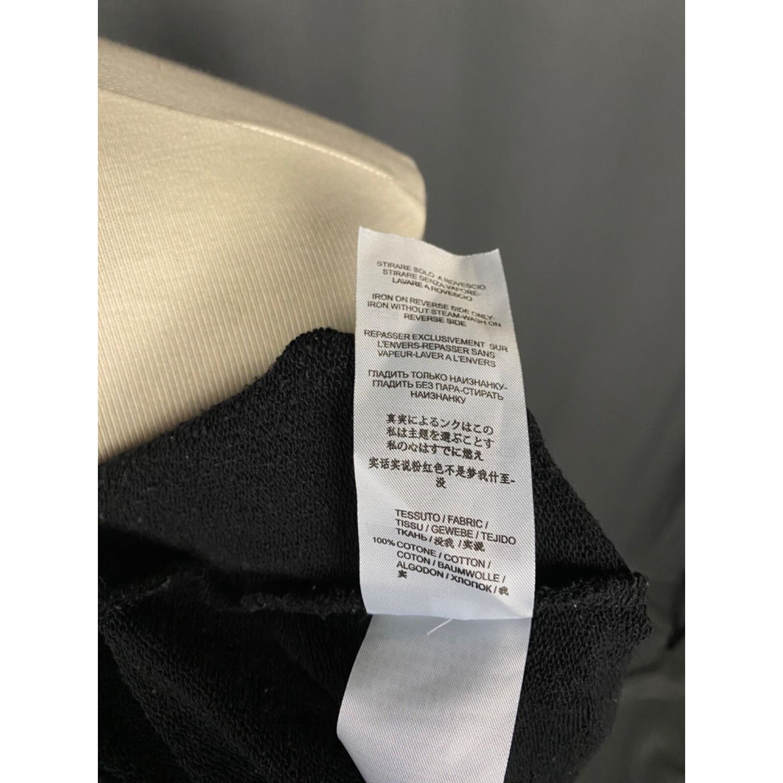 Alexander McQueen Alexander McQueen Big Logo Men's Black Crewneck Sweater Size Size US M / EU 48-50 / 2 - 11 Thumbnail