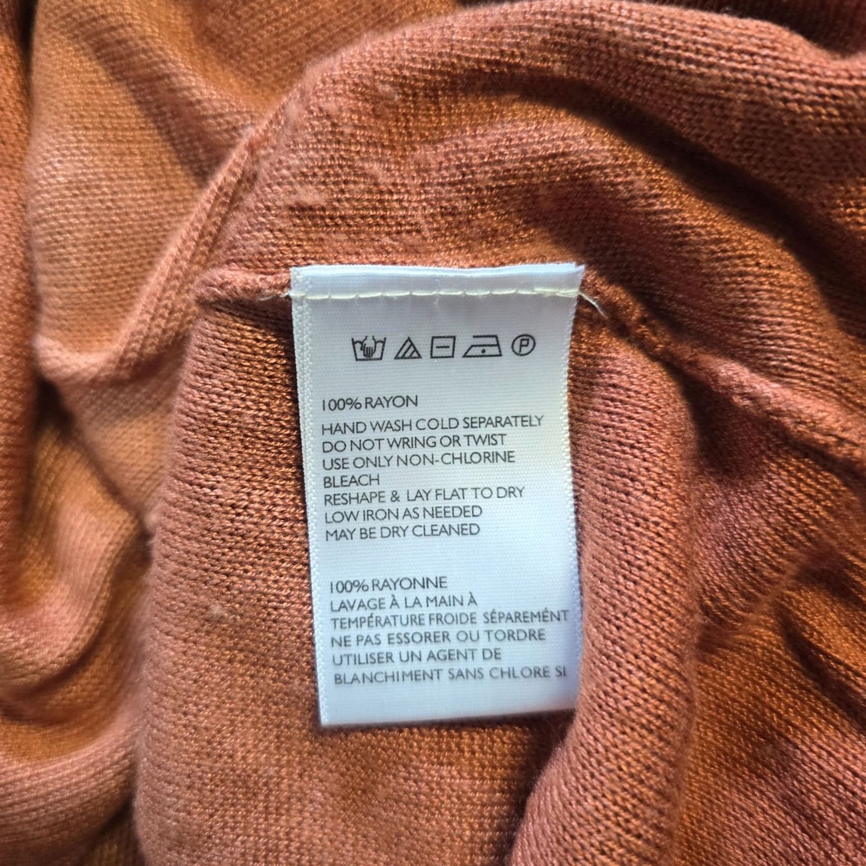 Vintage Silence & Noise Top Womens Size Medium Beige Orange Ombre Knit Tank Sleeveless Size M / US 6-8 / IT 42-44 - 7 Thumbnail