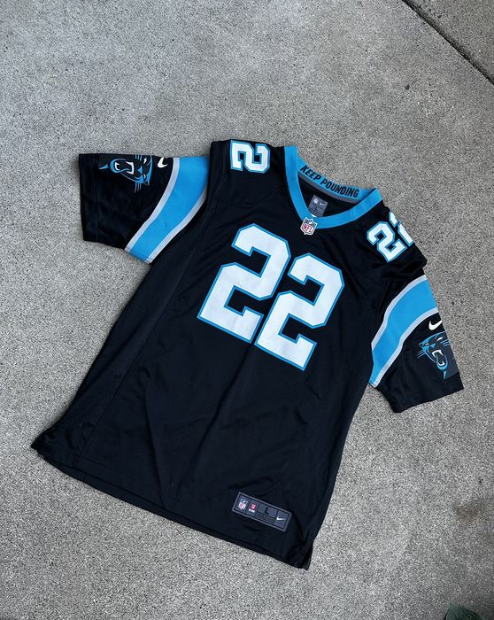 Carolina Panthers Christian McCaffrey Jersey Mens Size Large Black Nike