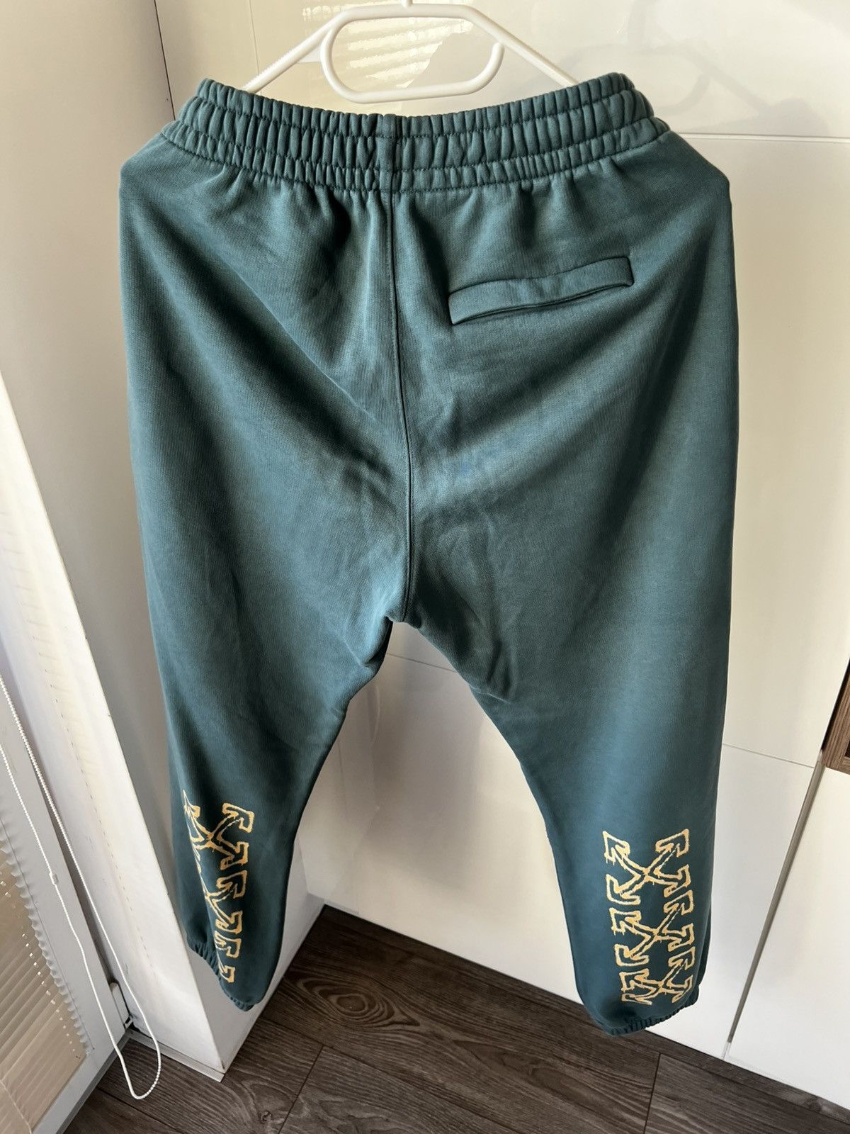 Off-White Off-White Rare Graphic Spray Logo Arrow Track Pants Size US 31 - 3 Thumbnail