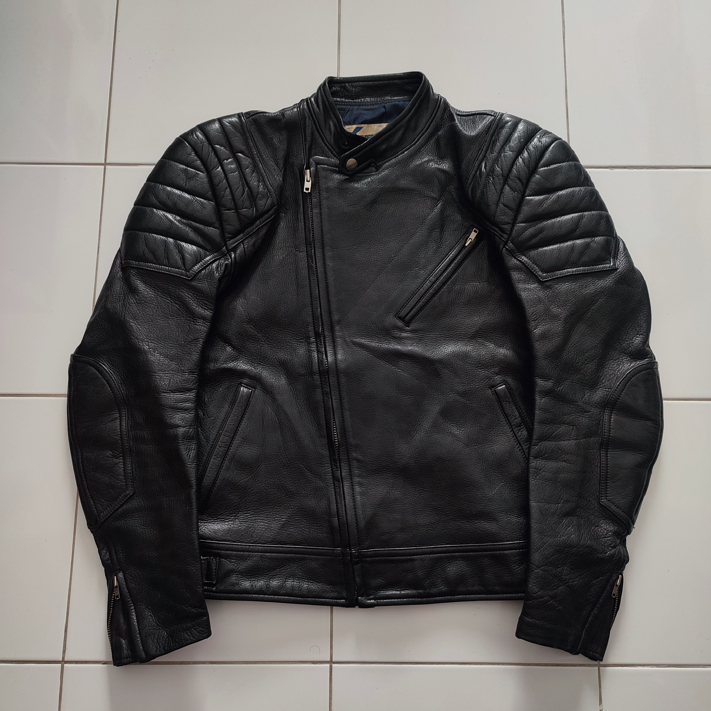 Japanese Brand 🔥STEALS🔥Rare Retro Kushitani leather Padded Jacket Size US S / EU 44-46 / 1 - 1 Thumbnail