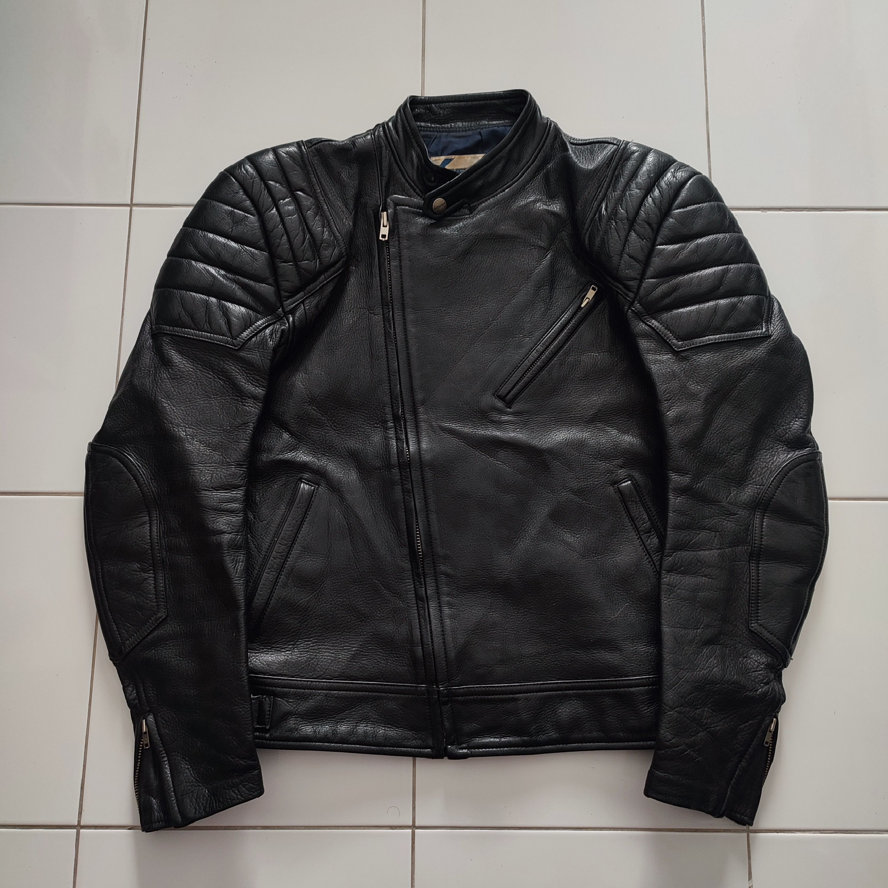 Japanese Brand 🔥STEALS🔥Rare Retro Kushitani leather Padded Jacket | Grailed