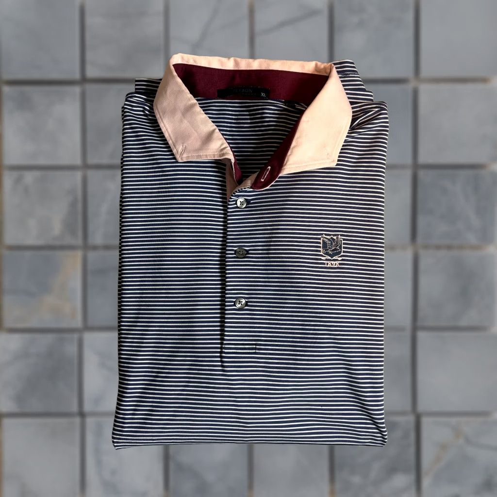 Vintage Greyson Polo Shirt Mens XL Striped Golf Performance Short Sleeve Polo Shirt Greyson Mens XL Striped Polo Shirt Size US XL / EU 56 / 4 - 1 Thumbnail