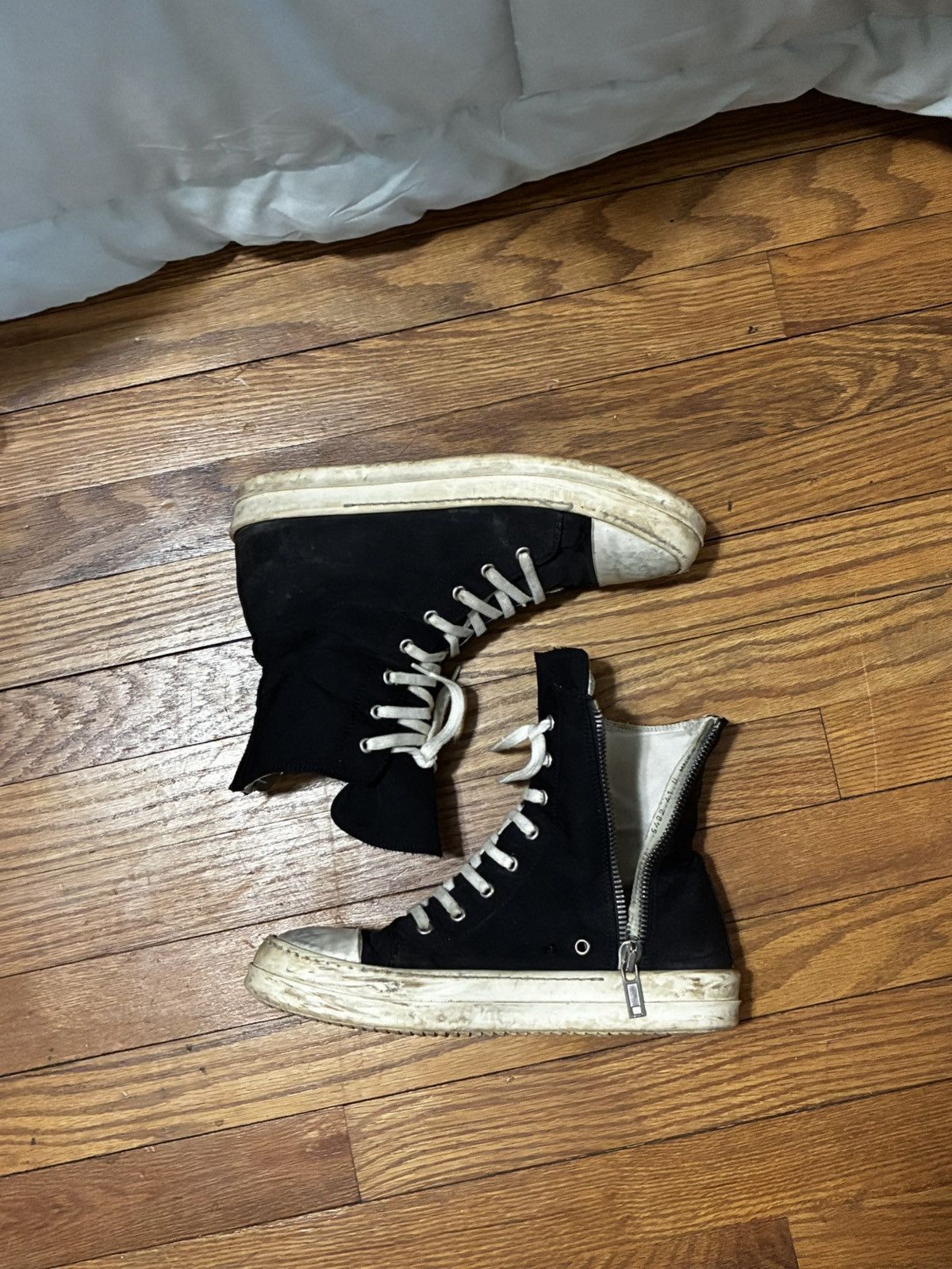 Rick Owens Drkshdw Rick Owens 2015 Nylon Ramones Size US 9 / EU 42 - 4 Thumbnail