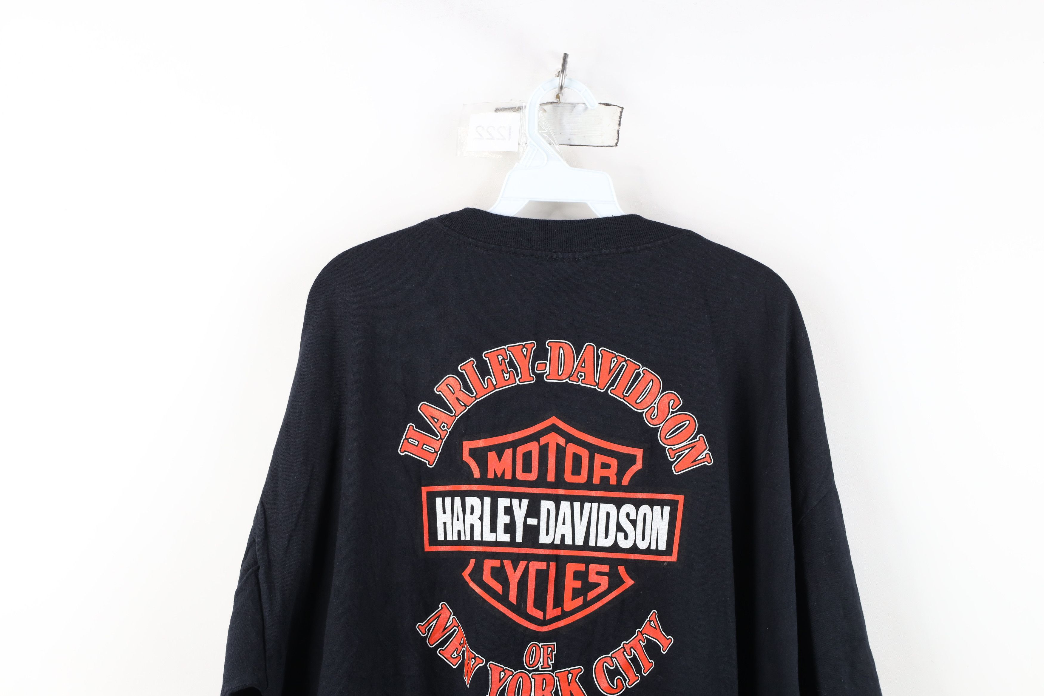 Harley Davidson Vintage Y2K 2000 Harley Davidson Logo New York T-Shirt USA Size US XXL / EU 58 / 5 - 14 Thumbnail