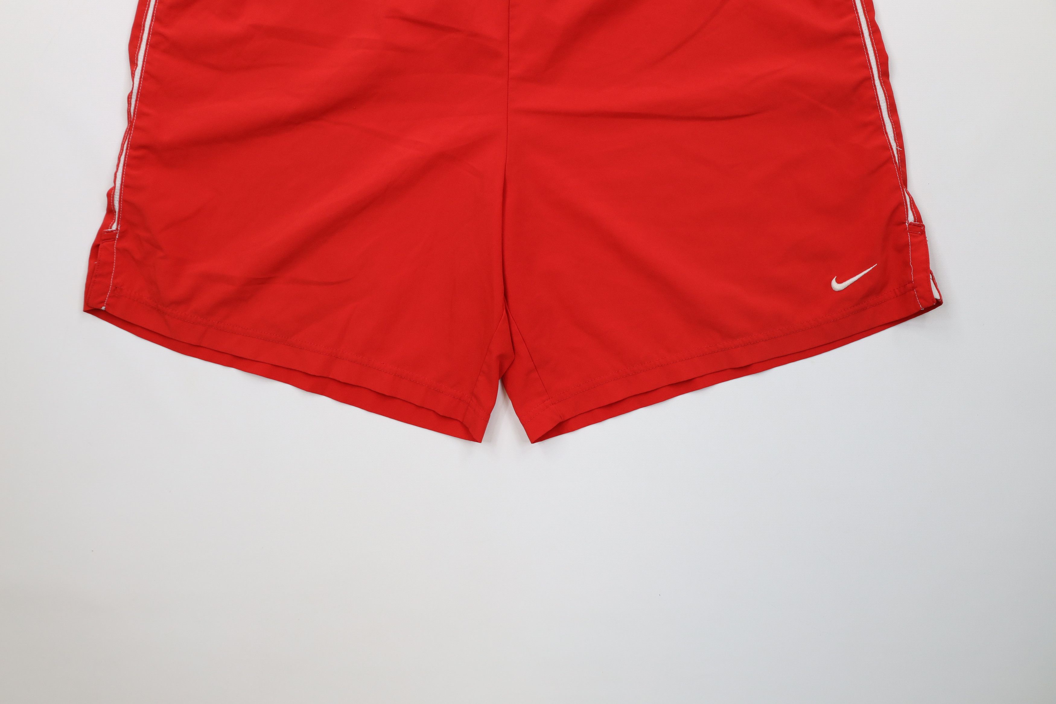 Nike Vintage Nike Mini Swoosh Running Jogging Soccer Shorts Red Size US 36 / EU 52 - 4 Thumbnail