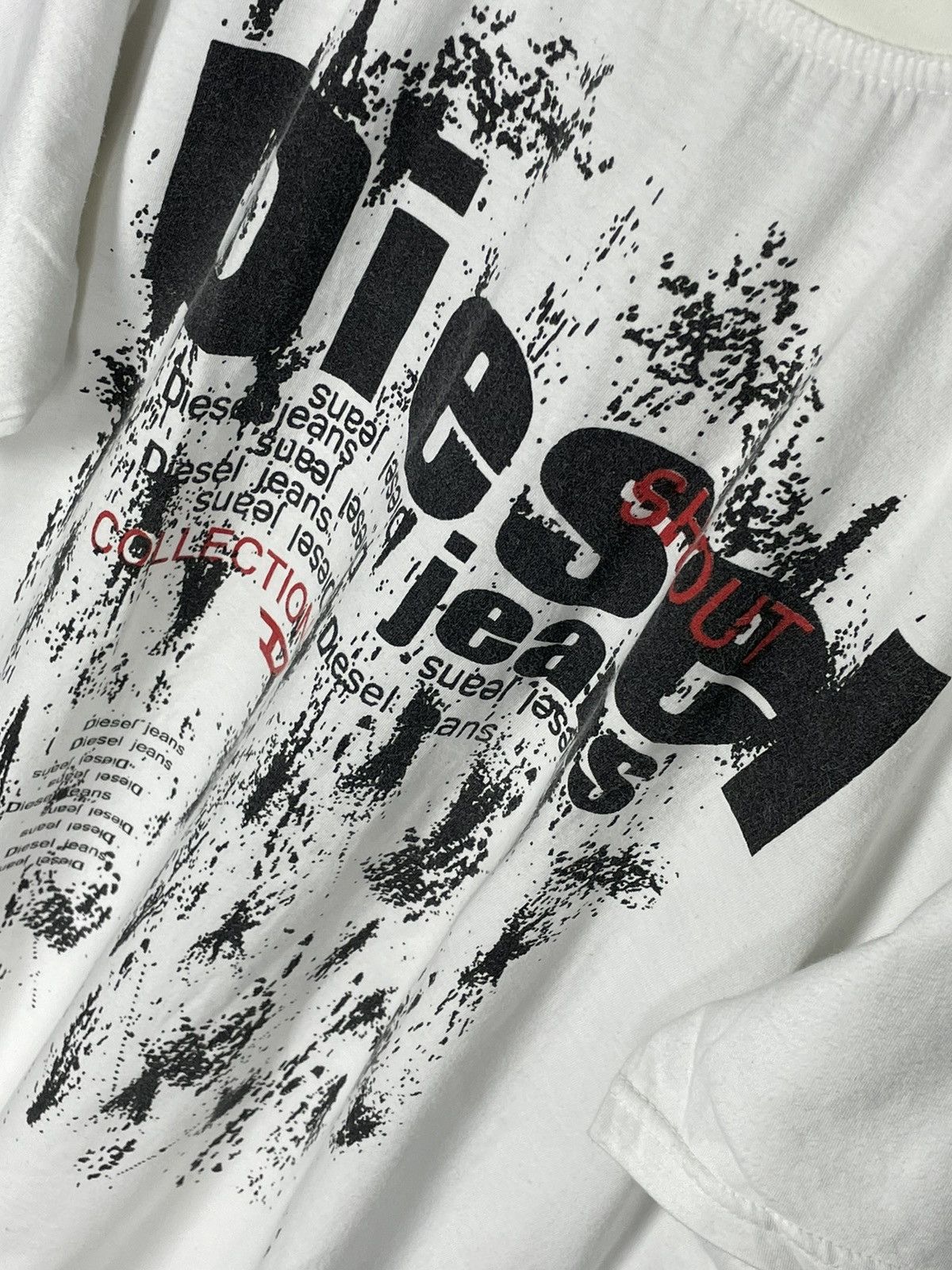 Diesel × Japanese Brand Vintage 90s Diesel Big logo t-shirt retro rare Y2K Size US M / EU 48-50 / 2 - 9 Thumbnail