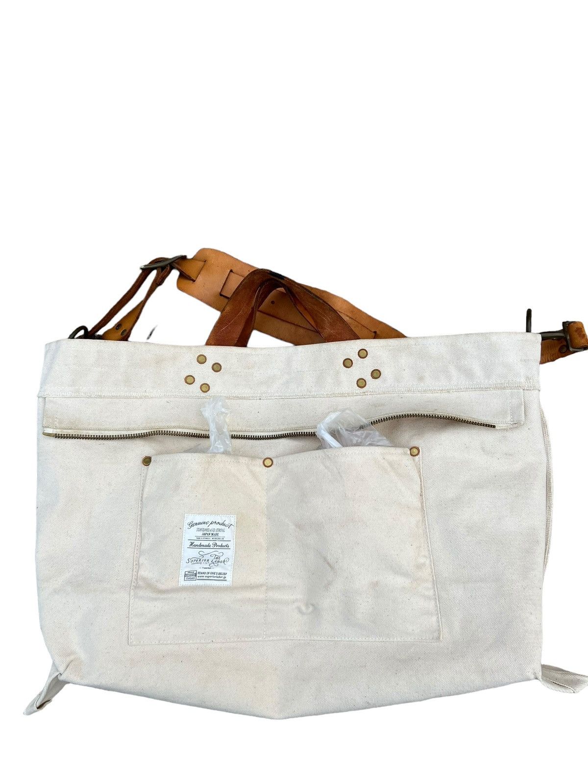 The Superior Labor The Superior Labor Japan HandMade Huge 2Way Bag Size ONE SIZE - 22 Thumbnail