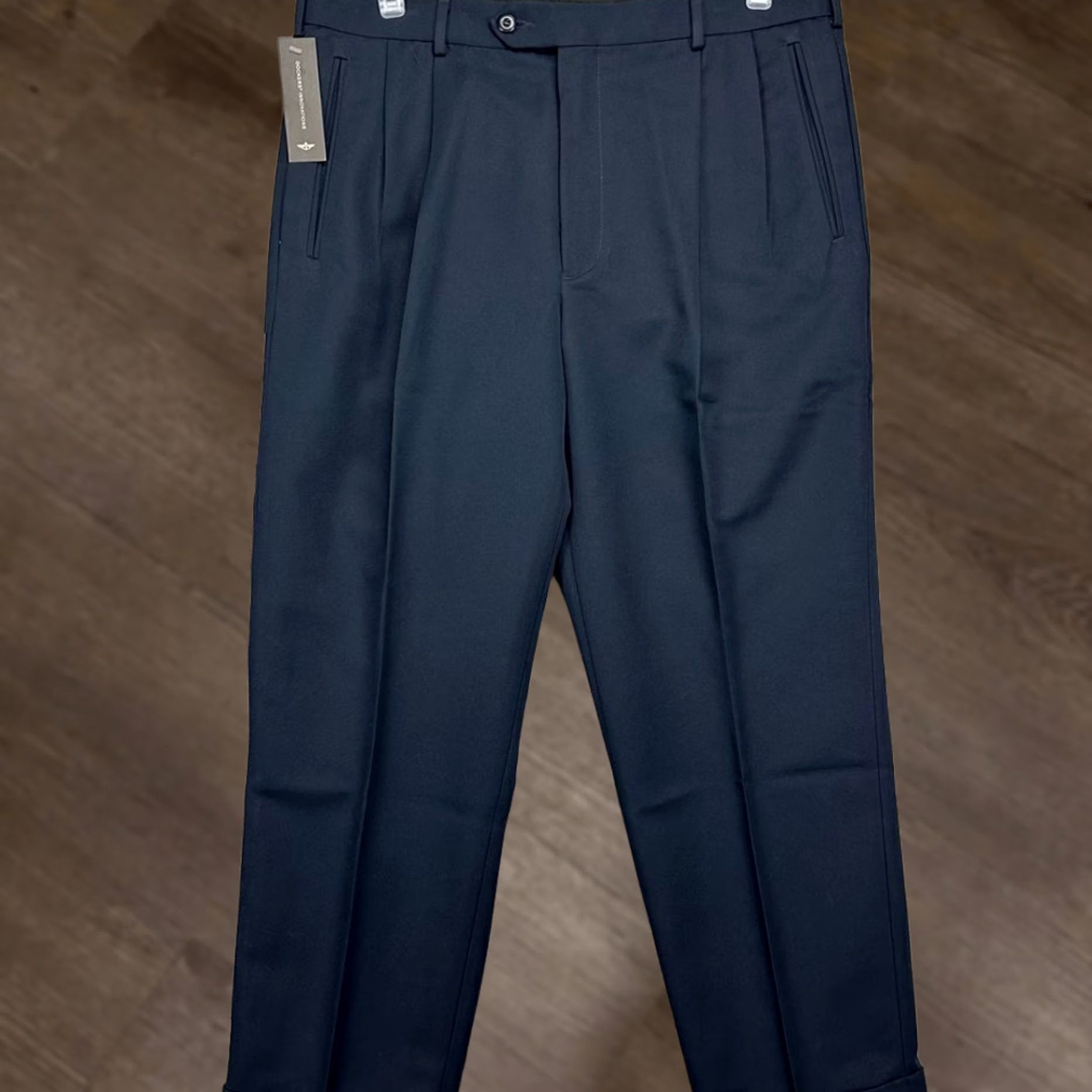 Banana Republic Banana Republic Pants Mens 36X29 Blue All Occasion Pant Pleated Relaxed Fit NEW Dress Pants Mens 36X29 Blue Formal Office Career Pants Mens Blue Size US 36 / EU 52 - 1 Thumbnail