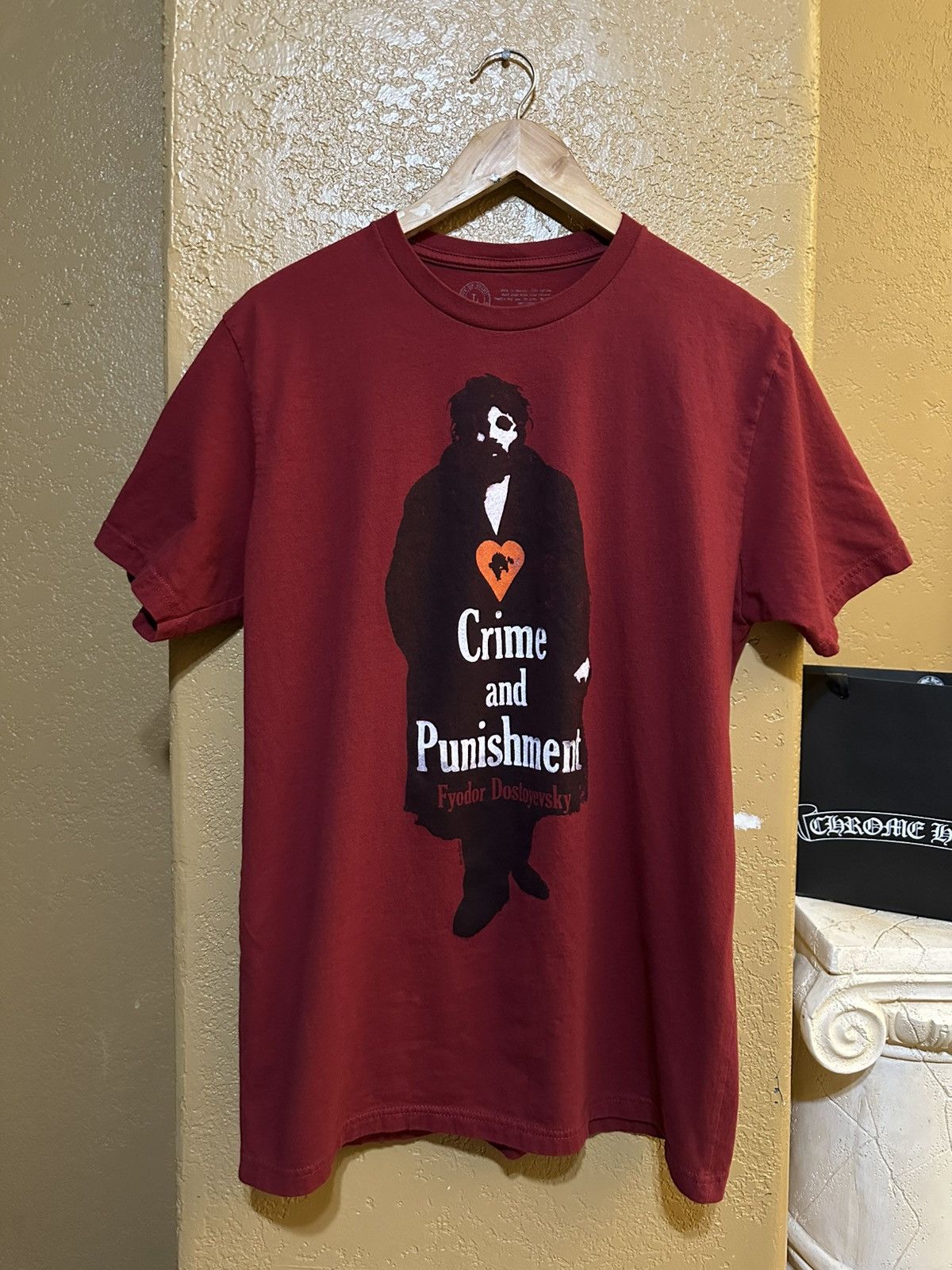 Designer 🥀 Crime and Punishment Fyodor Dostoyevsky tee large Size US L / EU 52-54 / 3 - 1 Thumbnail