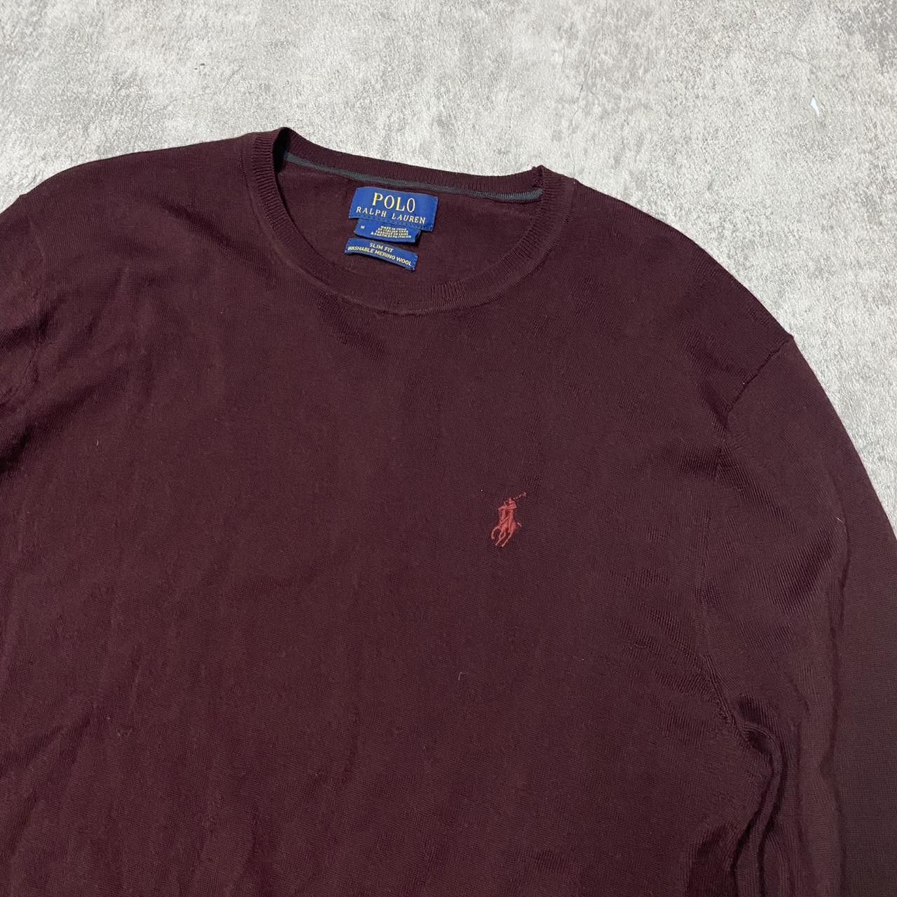 Polo Ralph Lauren Burgundy Polo Ralph Lauren crewneck sweater Size US M / EU 48-50 / 2 - 2 Thumbnail