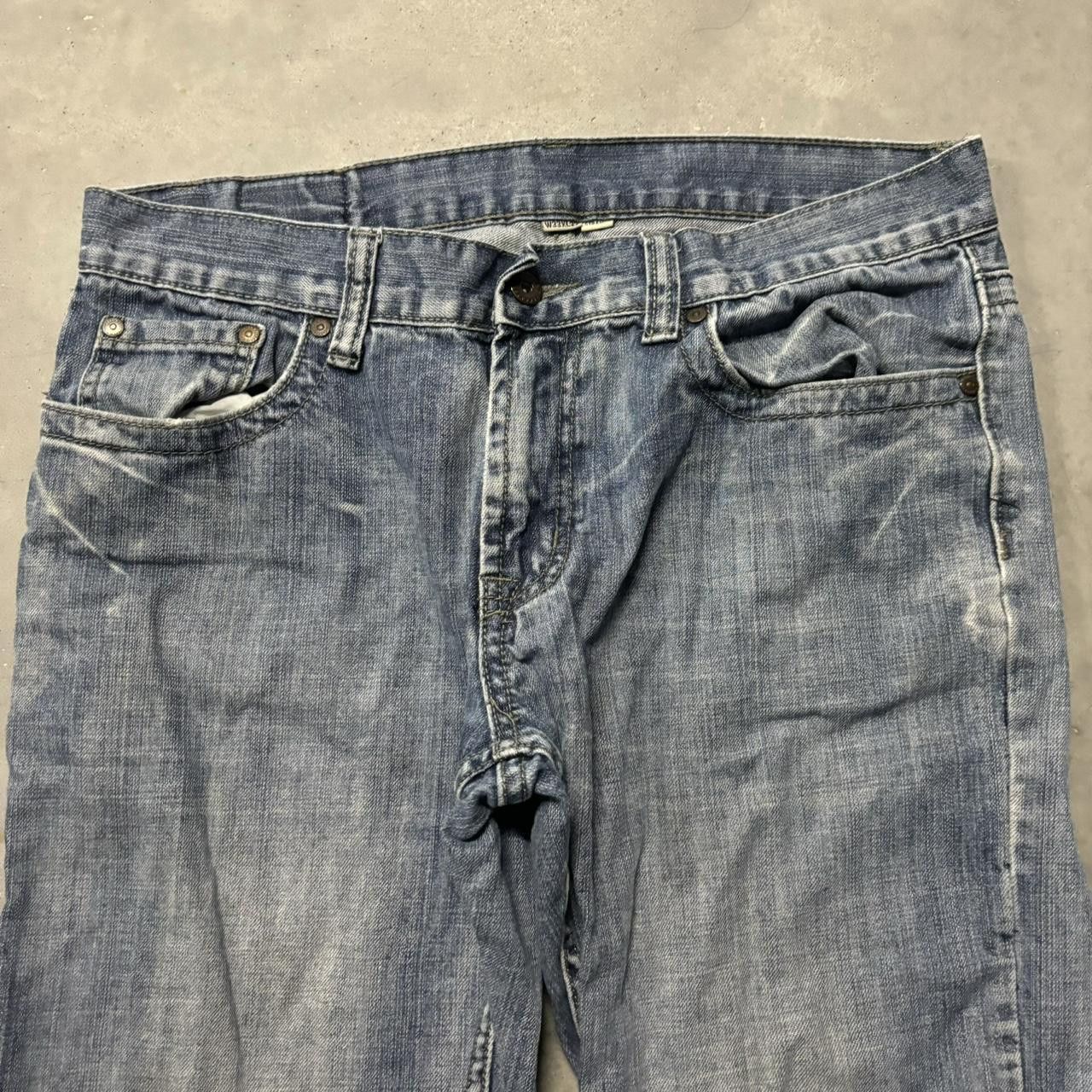 Japanese Brand × Vintage Crazy Vintage Y2K/2000s Grunge Flypaper Faded Wash Denim Jeans! Size US 33 - 5 Thumbnail
