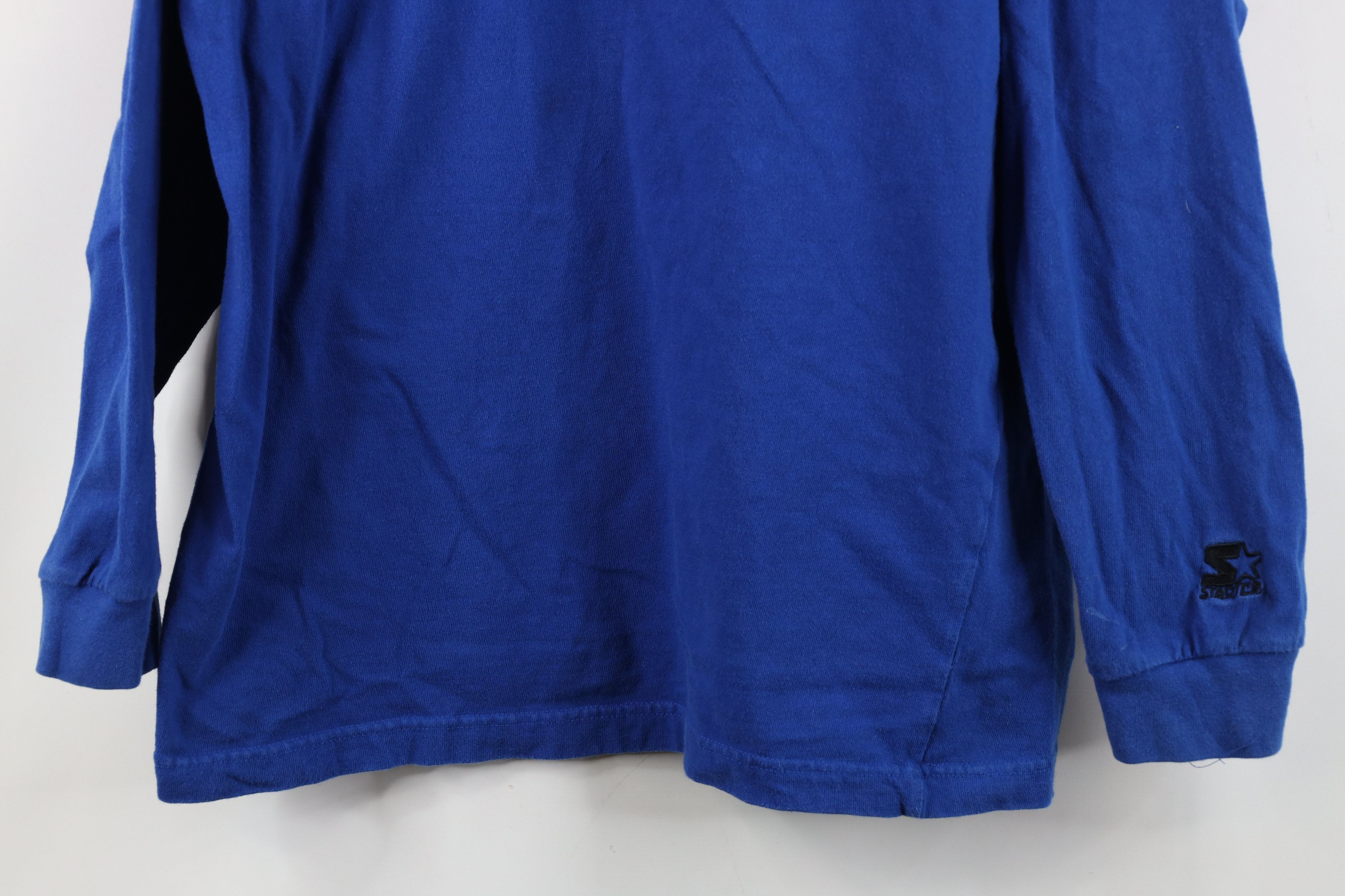 Starter Vintage 90s Starter Spell Out Mock Neck Long Sleeve T-Shirt Size US L / EU 52-54 / 3 - 3 Thumbnail