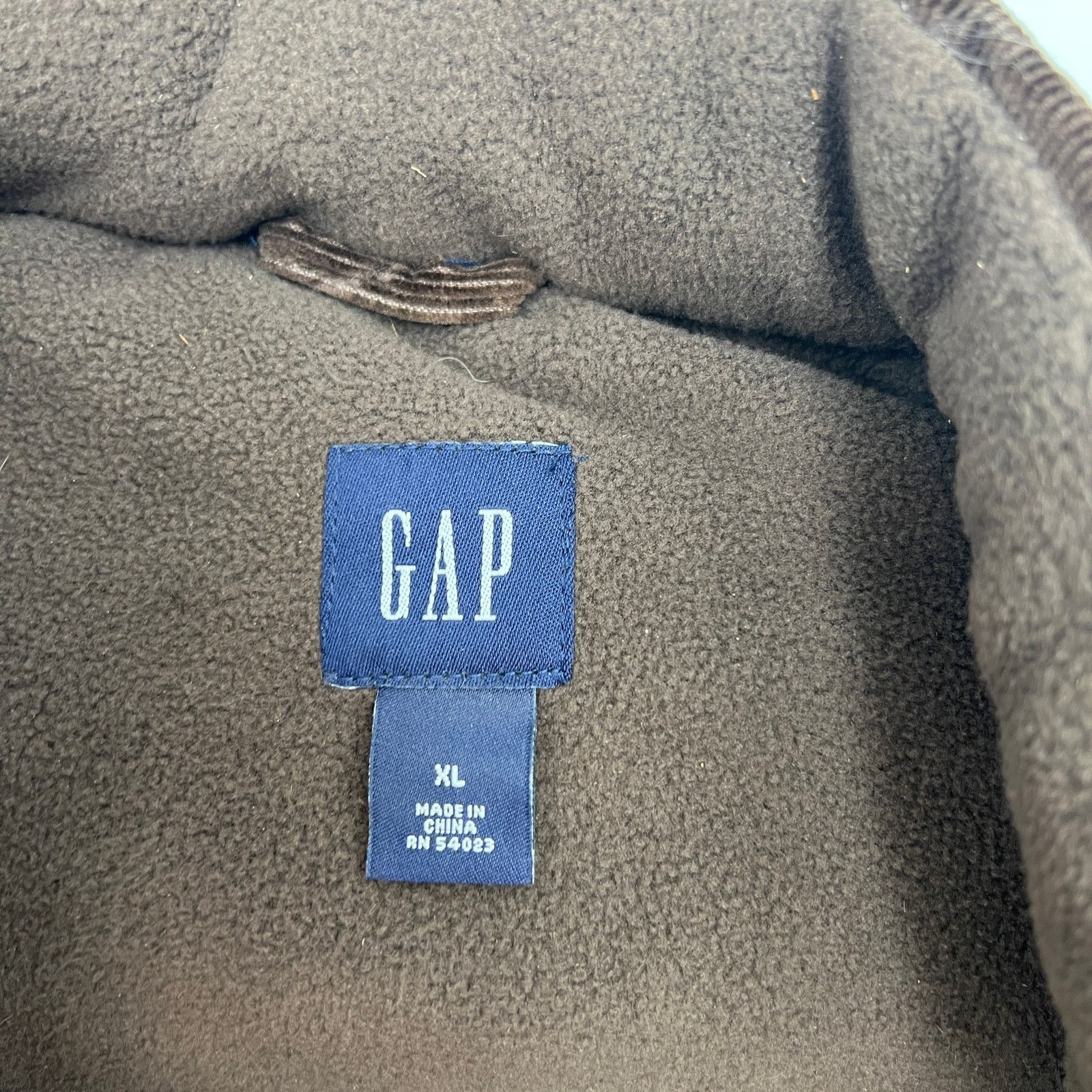 Gap Vintage Y2K GAP Corduroy Down Puffer Vest Brown Size XL / US 12-14 / IT 48-50 - 3 Thumbnail