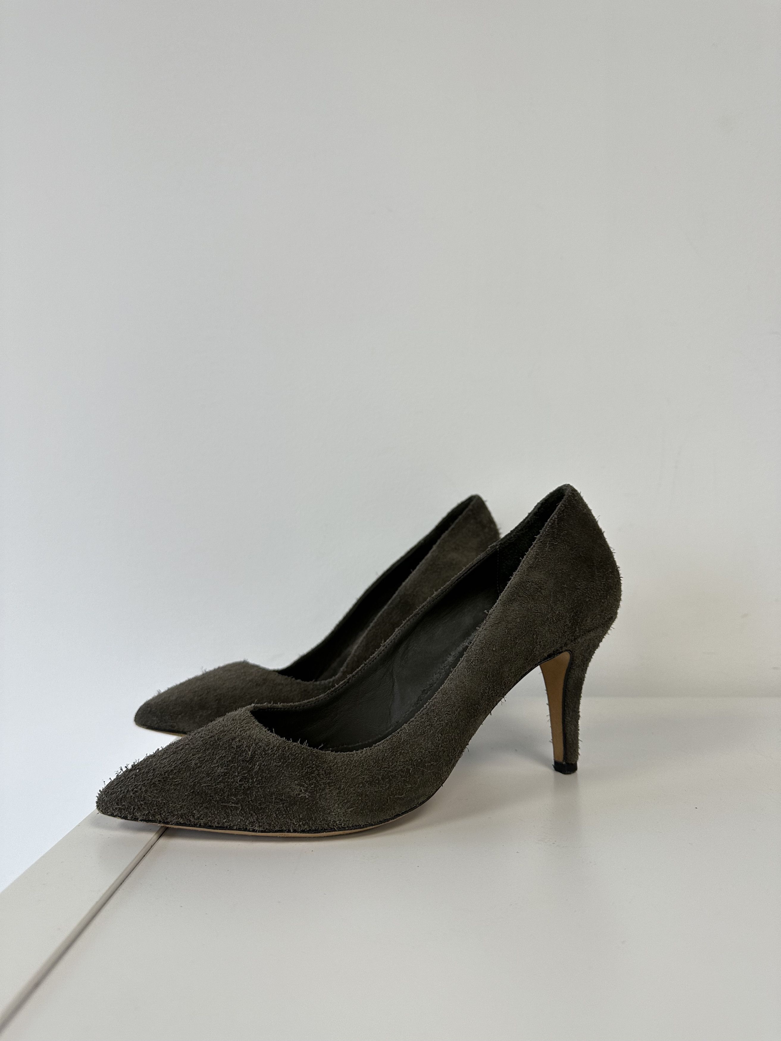 Isabel Marant Etoile Isabel Marant Etoile Fluffy Suede Heels 6467AC Size US 9 / IT 39 - 1 Thumbnail
