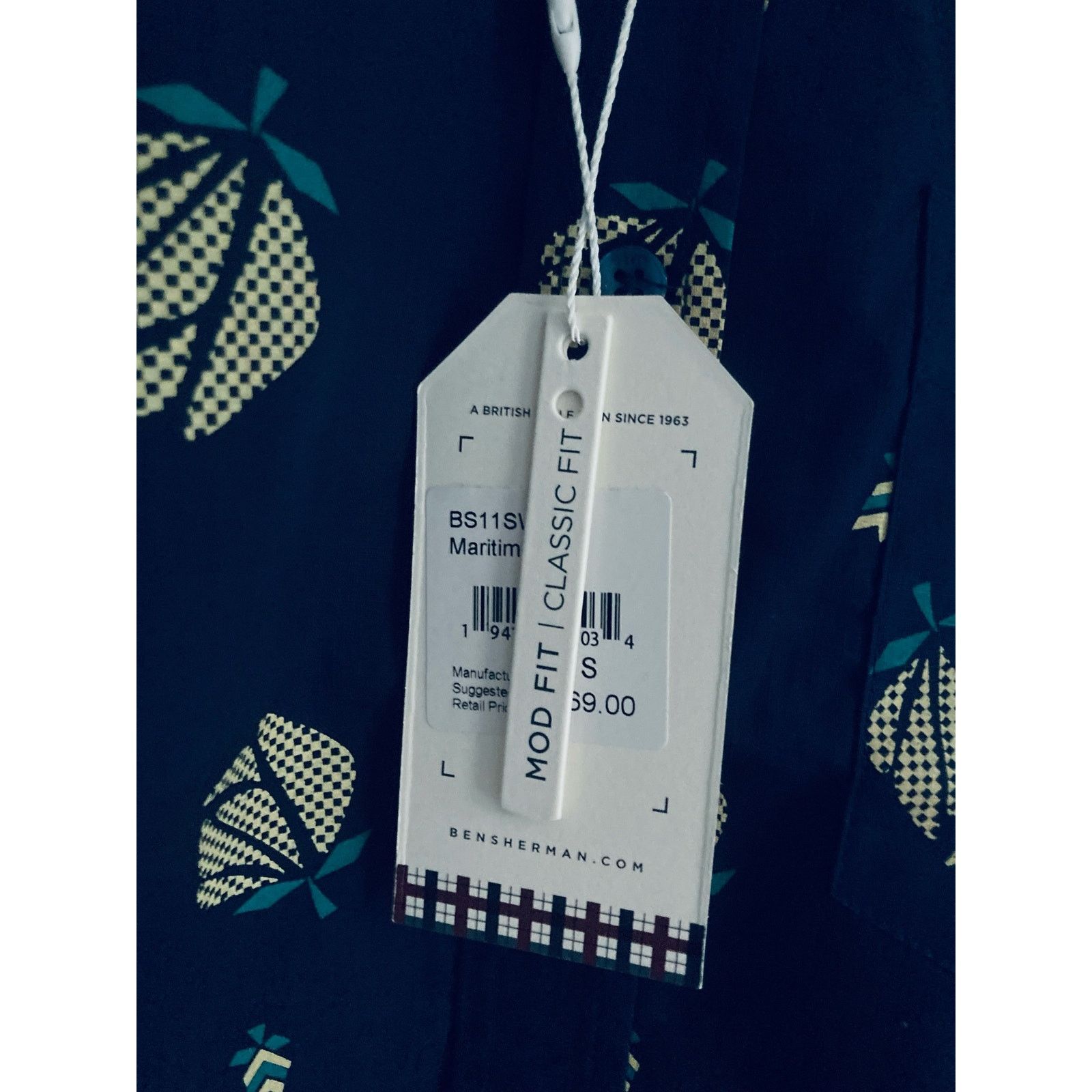 Ben Sherman Ben Sherman Button Up Short Sleeve Shirt Small Classic Fit Size US S / EU 44-46 / 1 - 4 Thumbnail