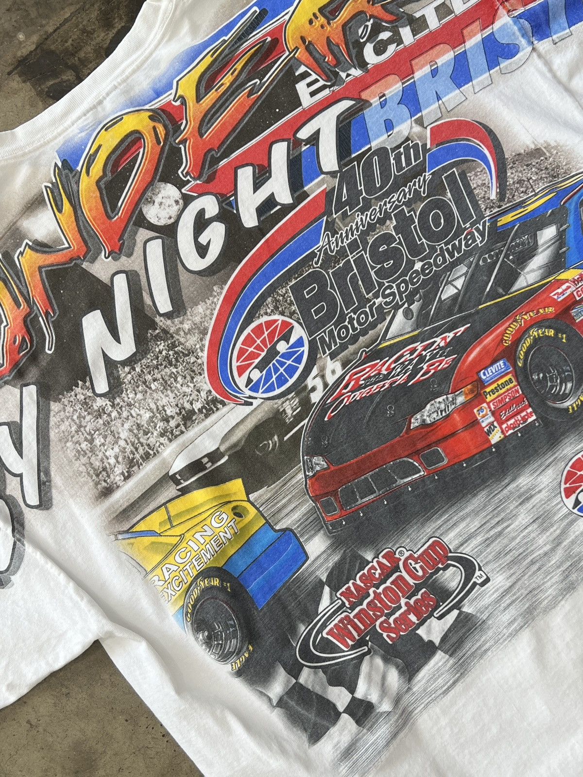 NASCAR Vintage NASCAR Winston Cup AOP Bristol Motorsports Tee XL Size US XL / EU 56 / 4 - 4 Thumbnail