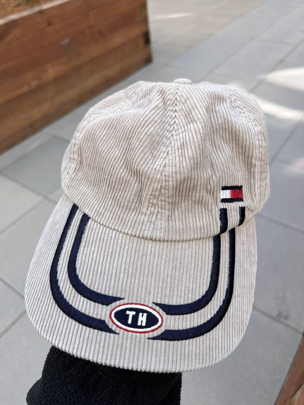 Tommy Hilfiger × Vintage Vintage Tommy Hilfiger Corduroy Cap Hat Y2K Size ONE SIZE - 5 Thumbnail