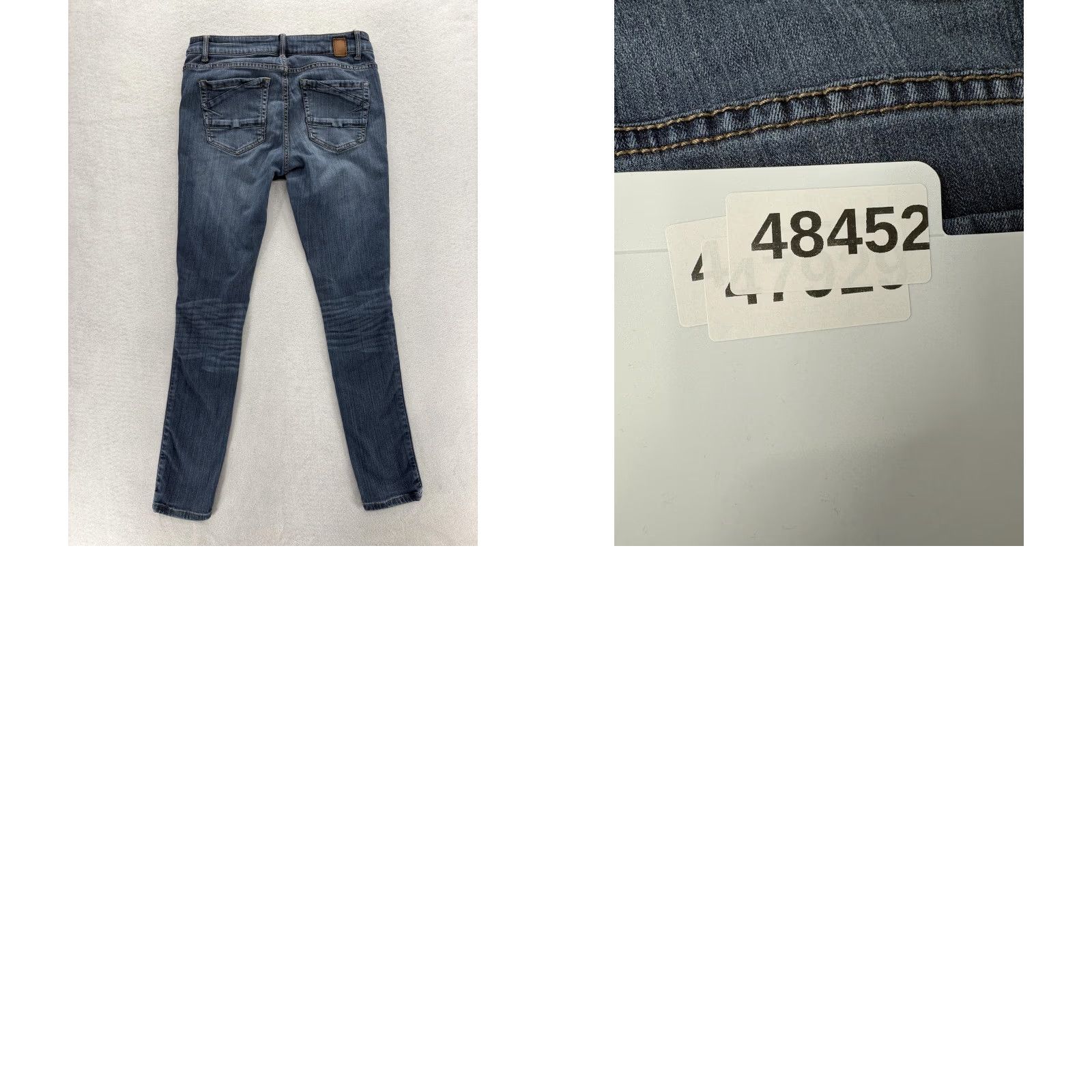 Vintage Buckle BKE Payton Mid Rise Skinny Jeans Womens 27 Blue Stretch Denim Grunge Y2K Size 27" / US 4 / IT 40 - 9 Thumbnail