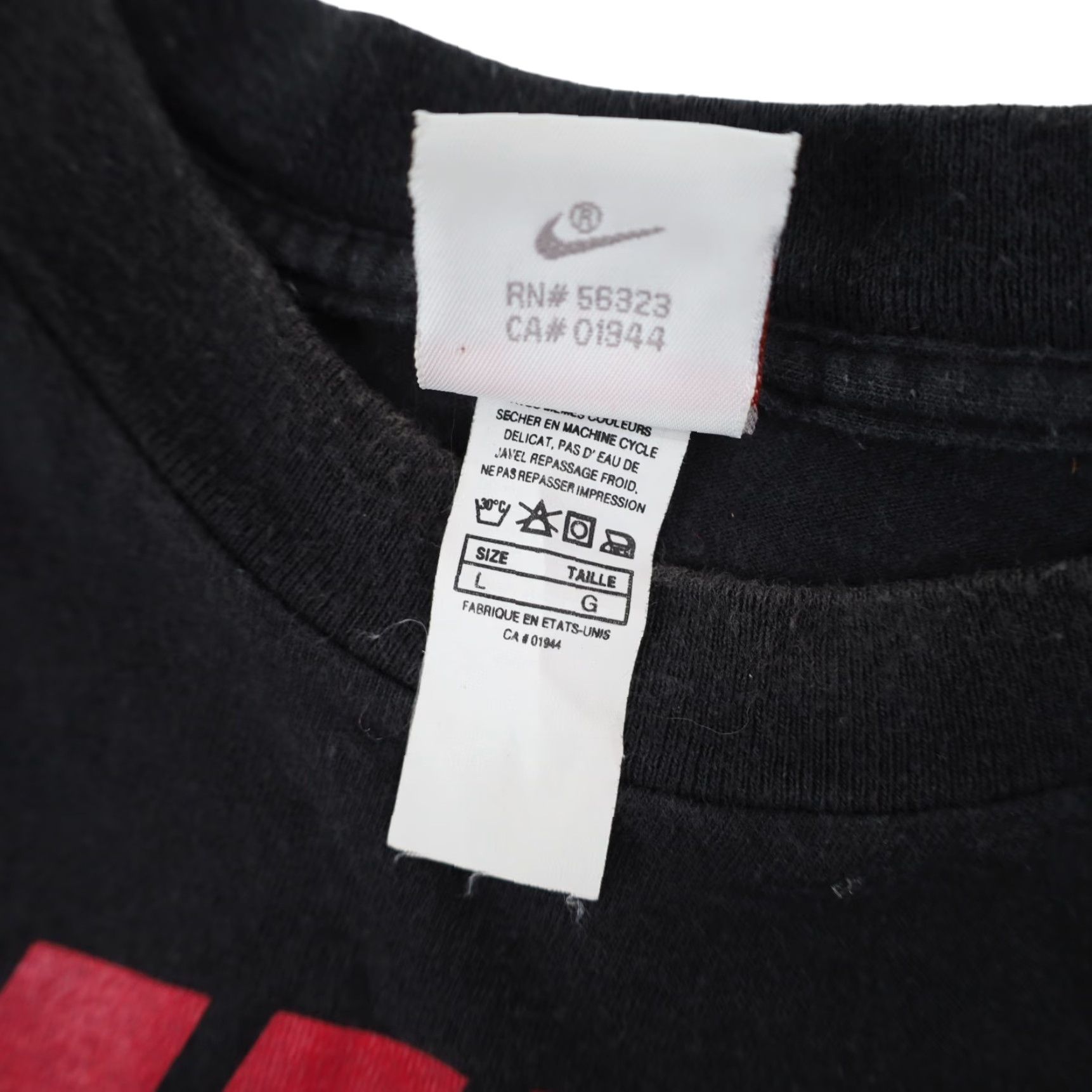 Nike VINTAGE Nike Mens Large Graphic Spellout T Shirt Black Size US L / EU 52-54 / 3 - 7 Thumbnail