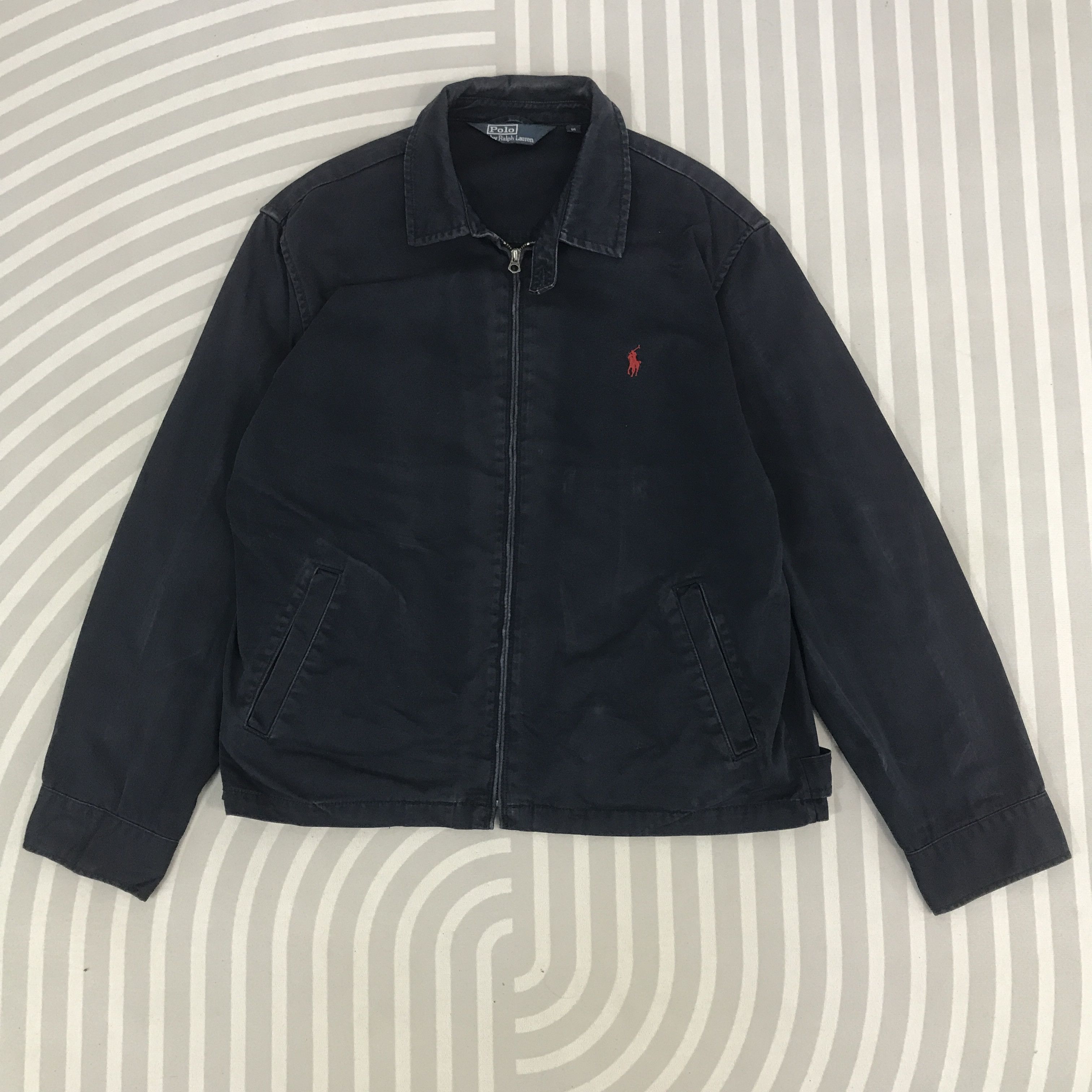 Polo Ralph Lauren × Vintage Vintage Polo Ralph Lauren Navy faded Jacket Size US XL / EU 56 / 4 - 1 Thumbnail