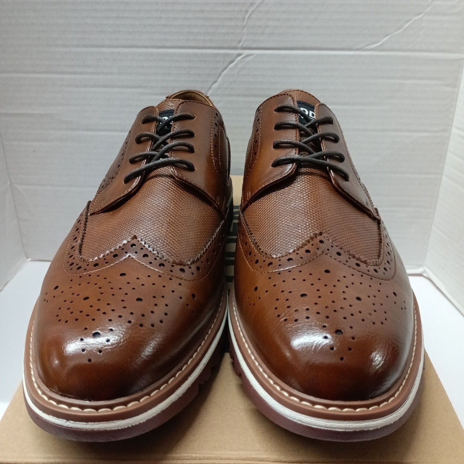 Steve Madden Men's Steve Madden Standalone Cognac Oxford Shoes Size 12 Size US 12 / EU 45 - 2 Thumbnail