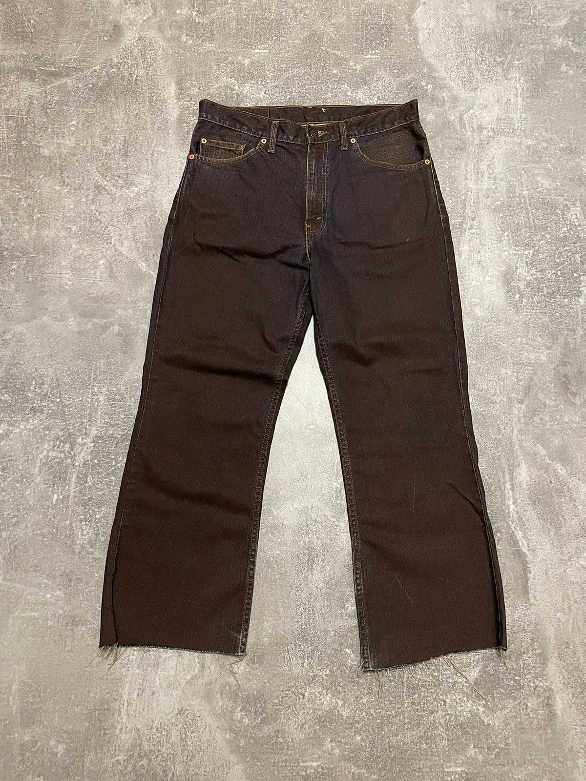 Levi's × Levi's Vintage Clothing × Vintage Vintage Levis 517 Washed Garment Dye Distressed Jeans Size US 34 / EU 50 - 2 Thumbnail