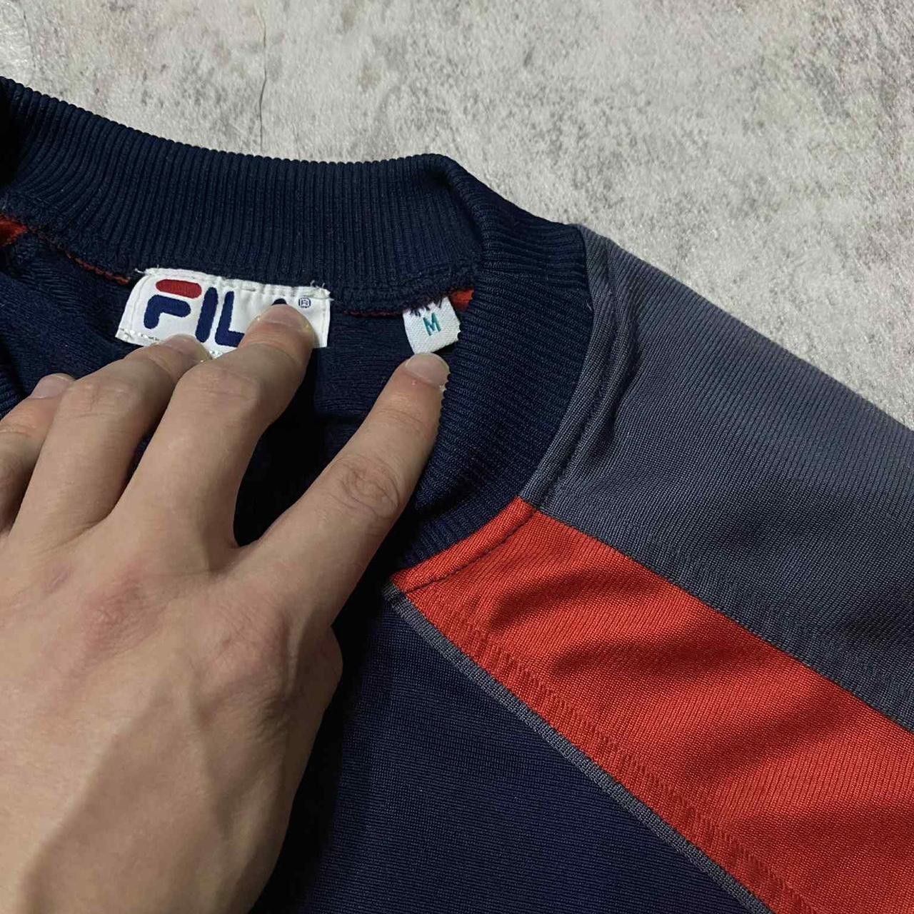 Fila Fila long sleeve shirt in navy and red streetwear Size US M / EU 48-50 / 2 - 3 Thumbnail