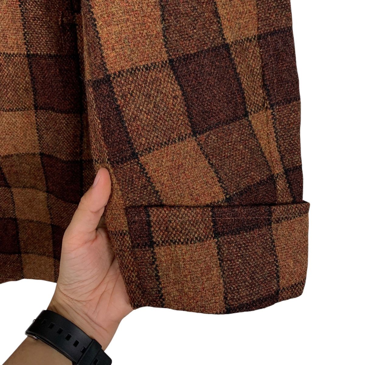 Vintage Vintage 80’s Classic Retro Checked Wool Jacket #2868-C129 Size US L / EU 52-54 / 3 - 7 Thumbnail