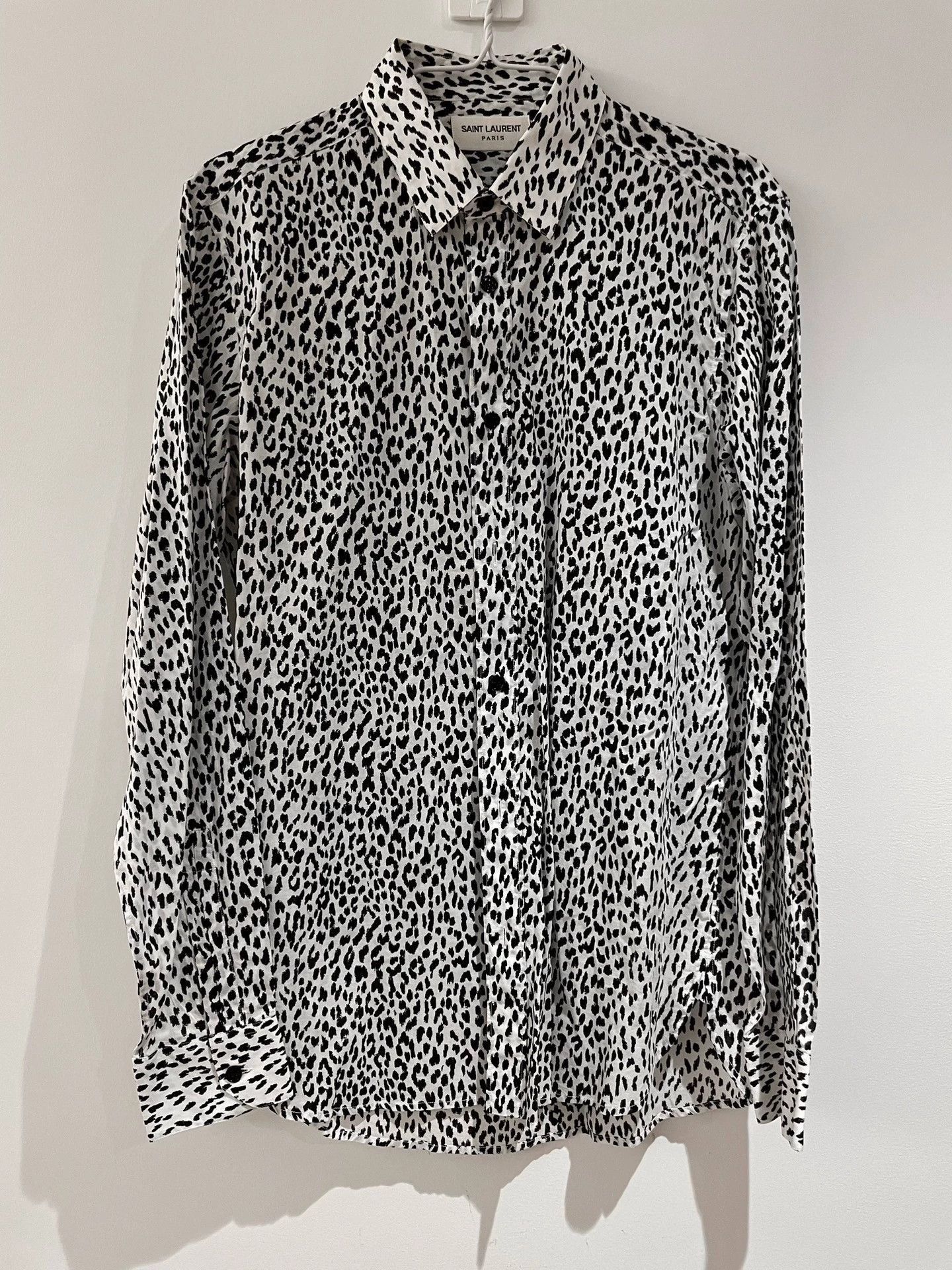 Saint Laurent Paris Multi Animal Print Long Sleeve Button-Up Shirt Size US S / EU 44-46 / 1 - 1 Thumbnail