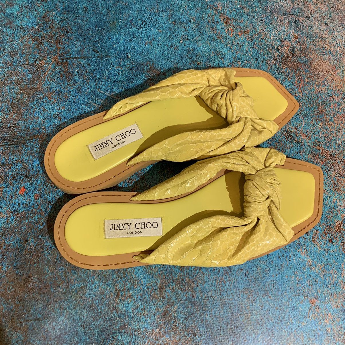 Jimmy Choo Jimmy Choo Tropica Leather Sandals Size 41.5 Size US 11.5 / IT 41.5 - 11 Thumbnail
