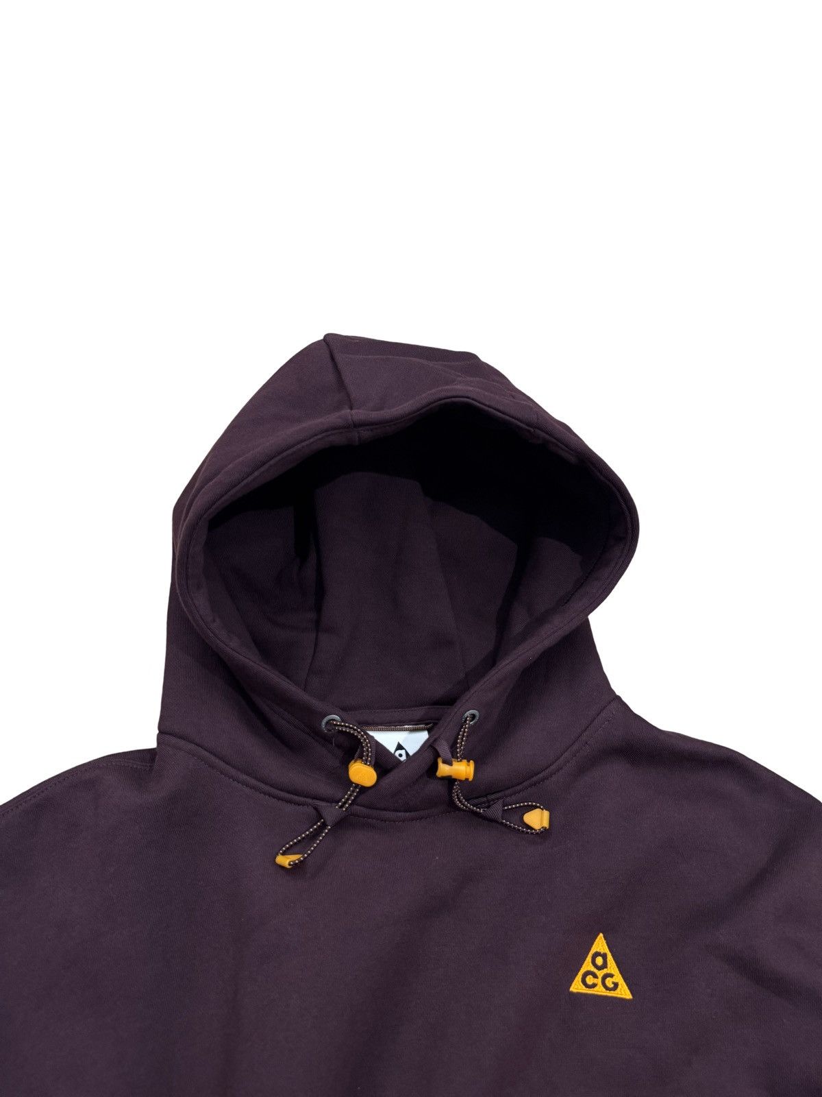 Nike 🔥Nike ACG Pullover Fleece Hoodie Deep Burgundy & Clay Orange Size US M / EU 48-50 / 2 - 9 Thumbnail