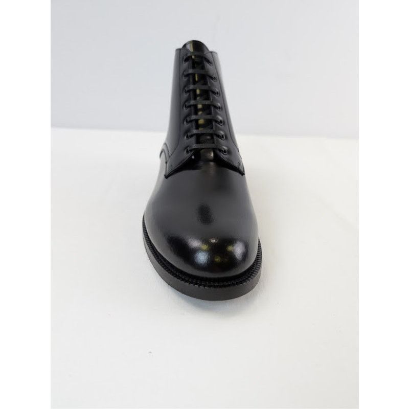 Celine o1rshd1 Leather Mid Top Shiny Classic Army Boots in Black Size US 7 / EU 40 - 14 Thumbnail